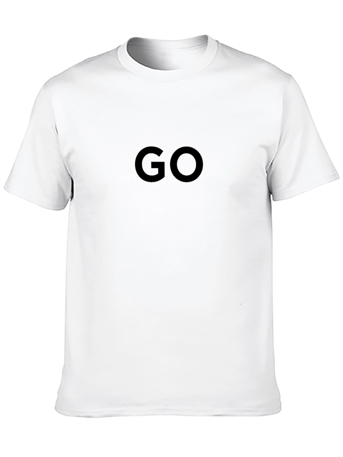 GO Black T-Shirt - Simple & Stylish