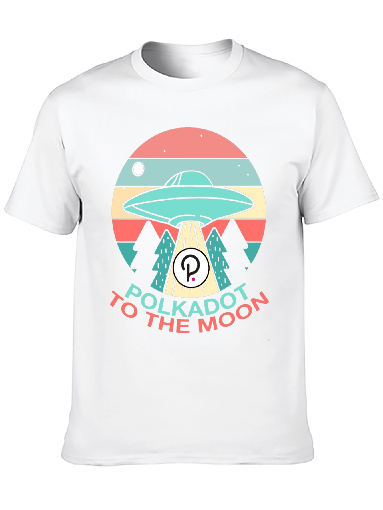 Polkadot to the Moon T-Shirt - Crypto UFO Tee