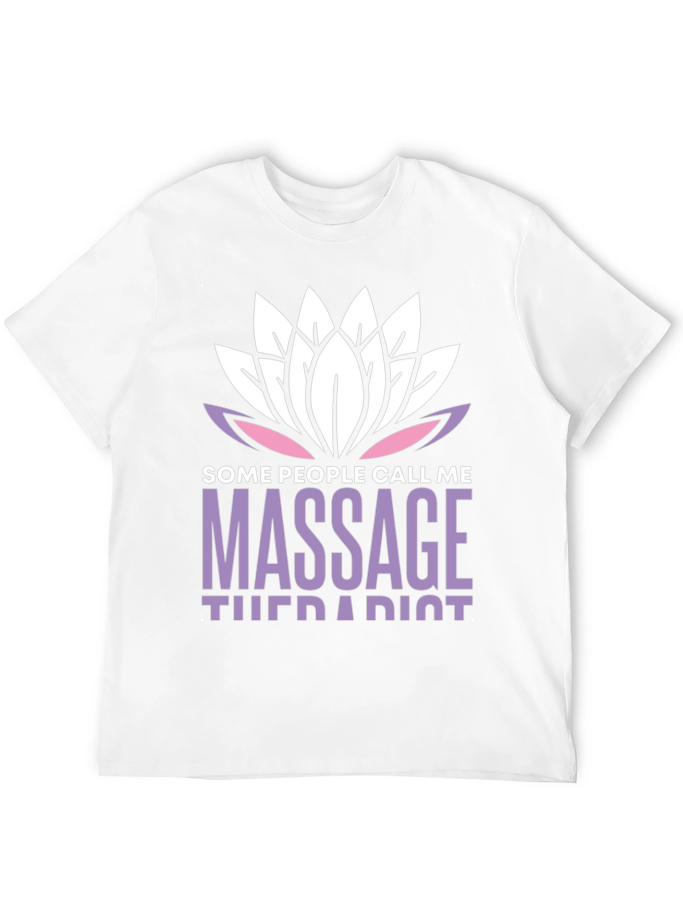 Massage Therapist T-Shirt Lotus Design