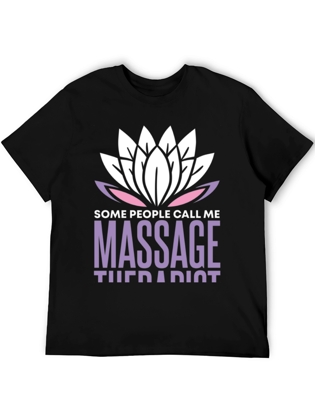 Massage Therapist T-Shirt Lotus Design