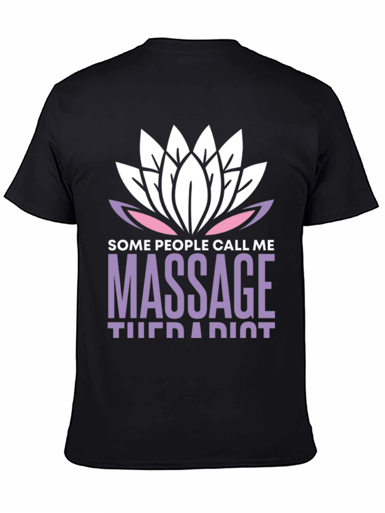 Massage Therapist T-Shirt Lotus Design