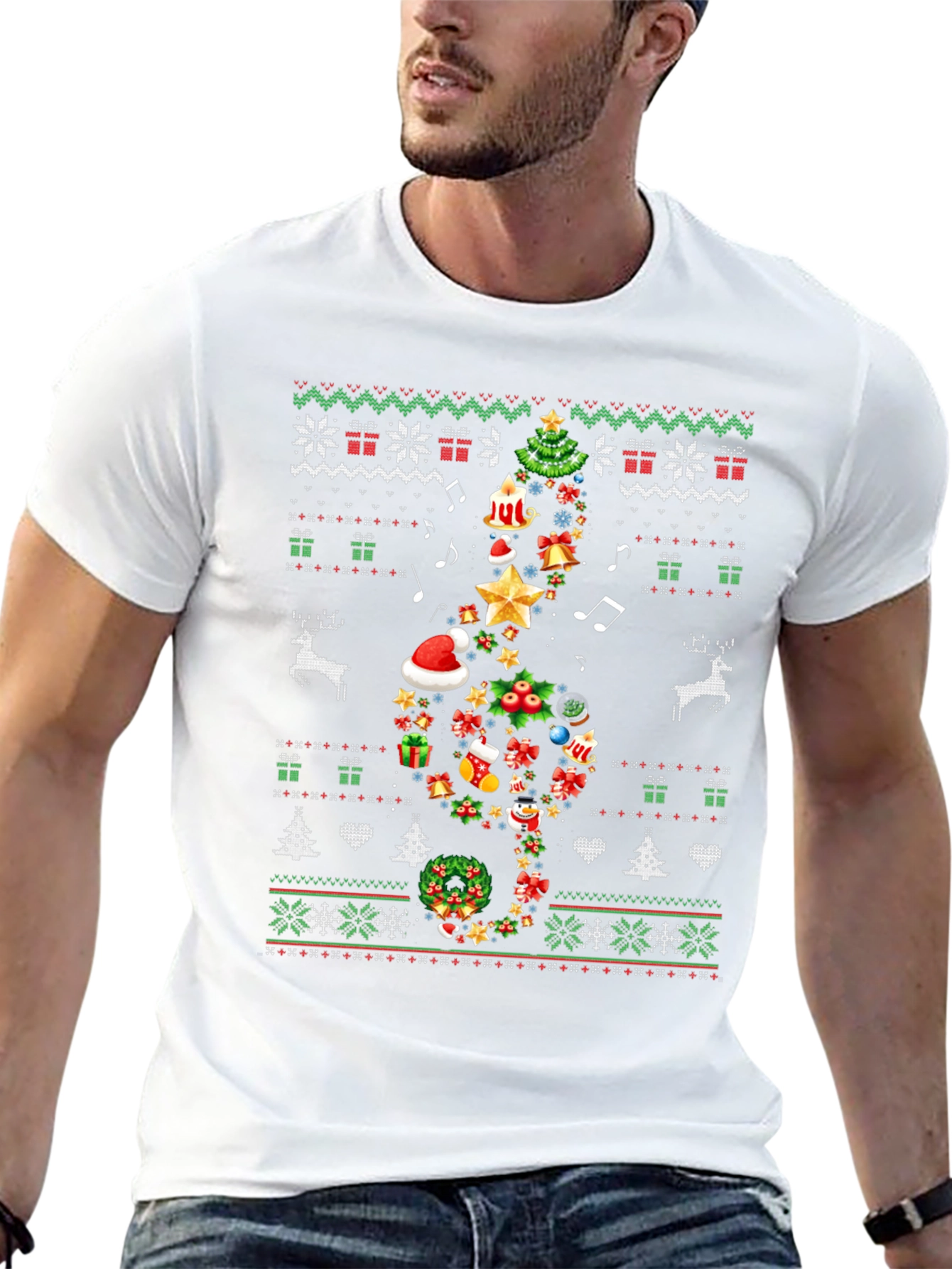 Christmas Music Note T-Shirt