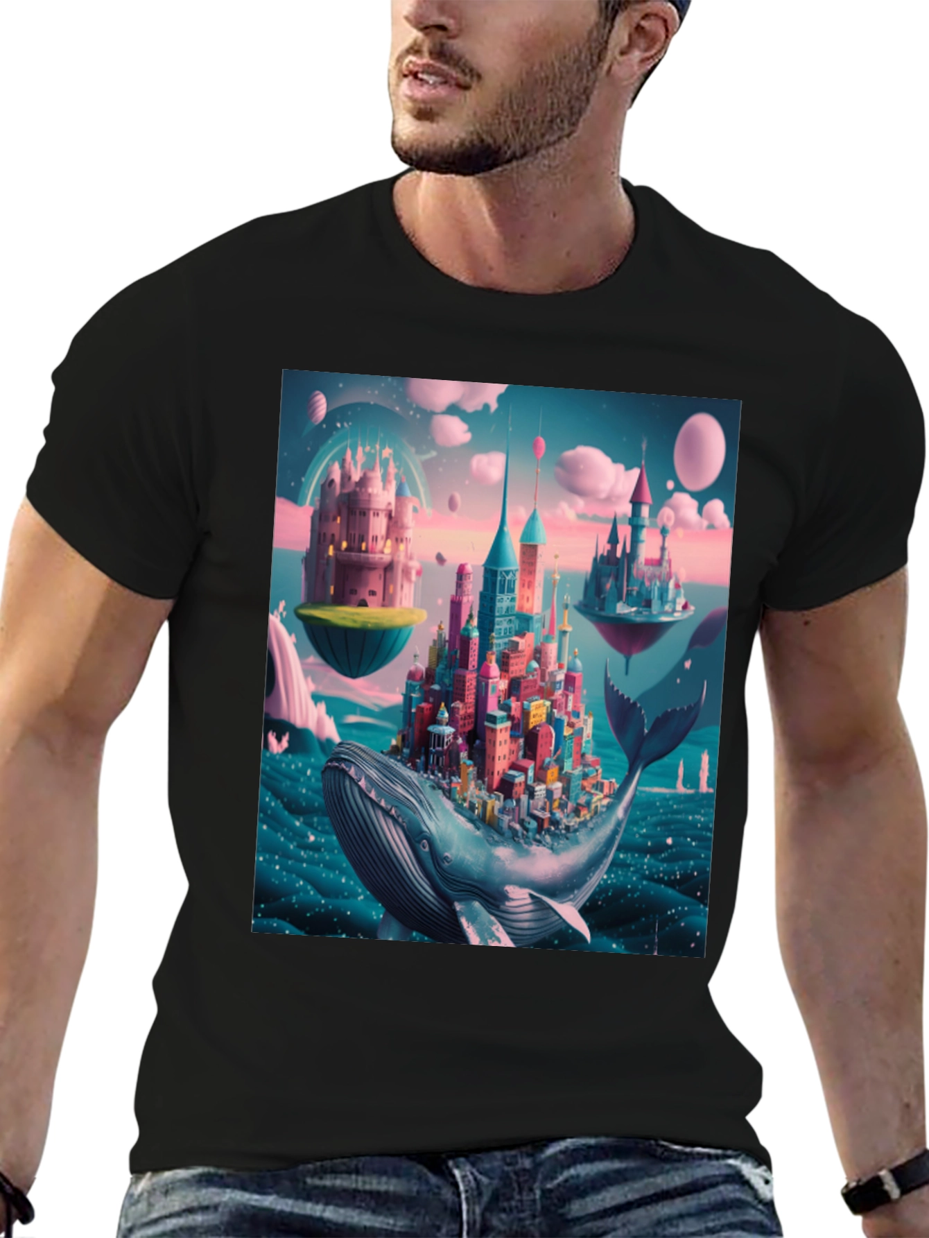 Whimsical Whale City Tee