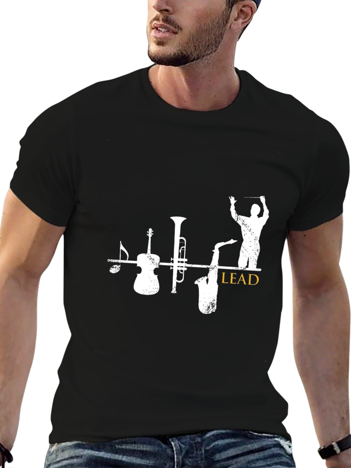 Musical Instruments Black T-Shirt
