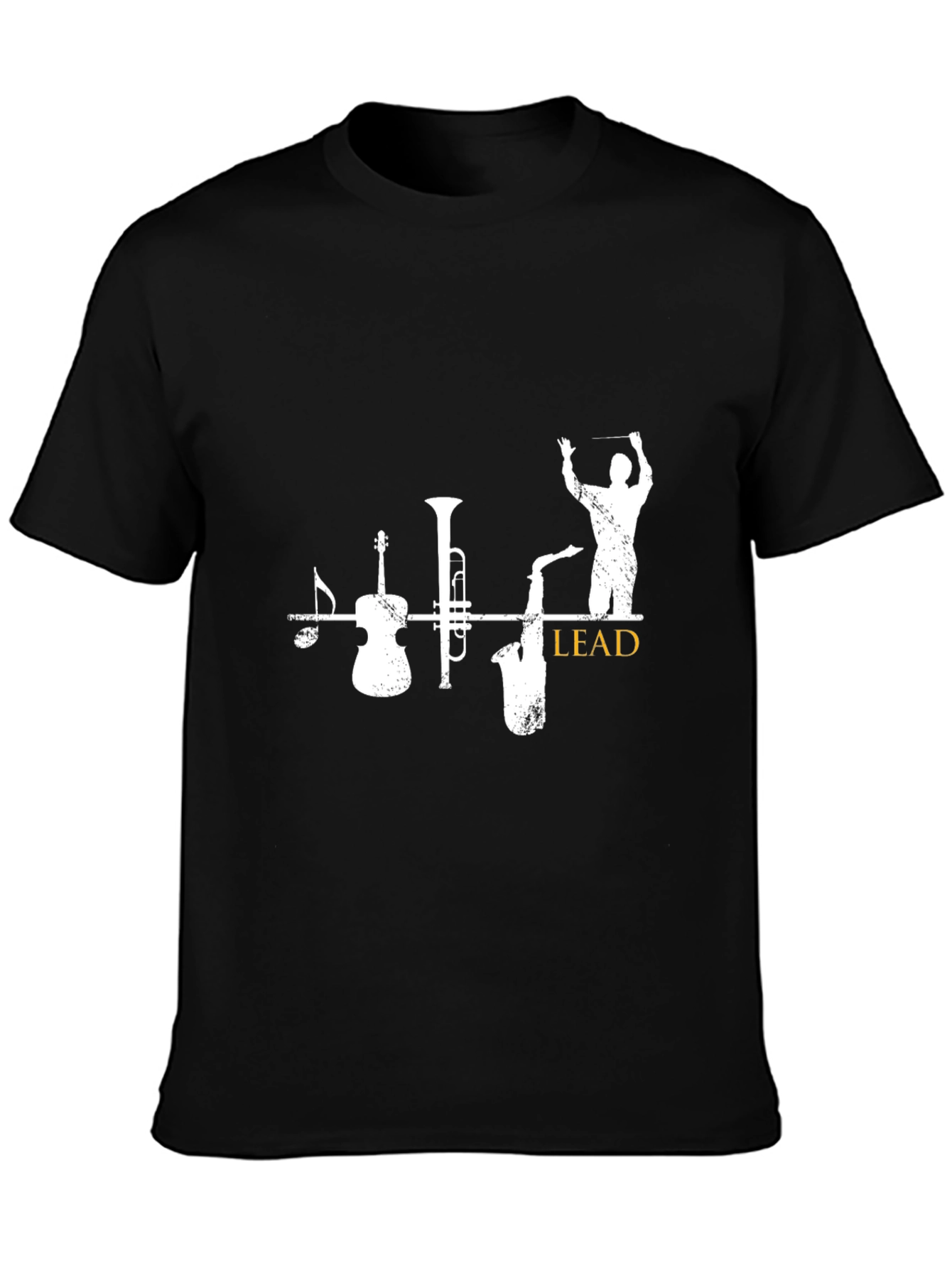Musical Instruments Black T-Shirt