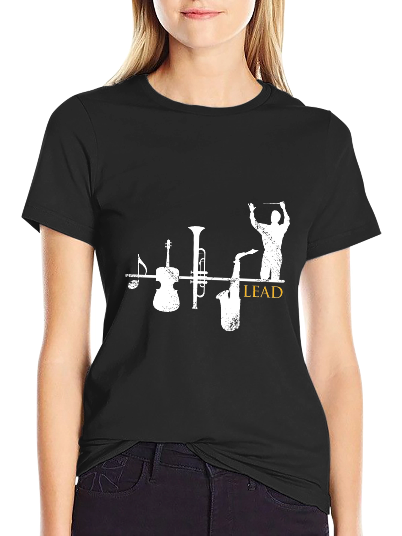 Musical Instruments Black T-Shirt