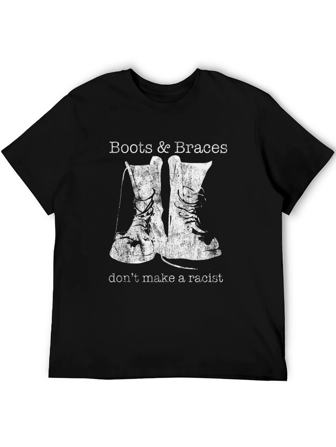 Boots & Braces T-Shirt - Anti-Racist Statement Tee