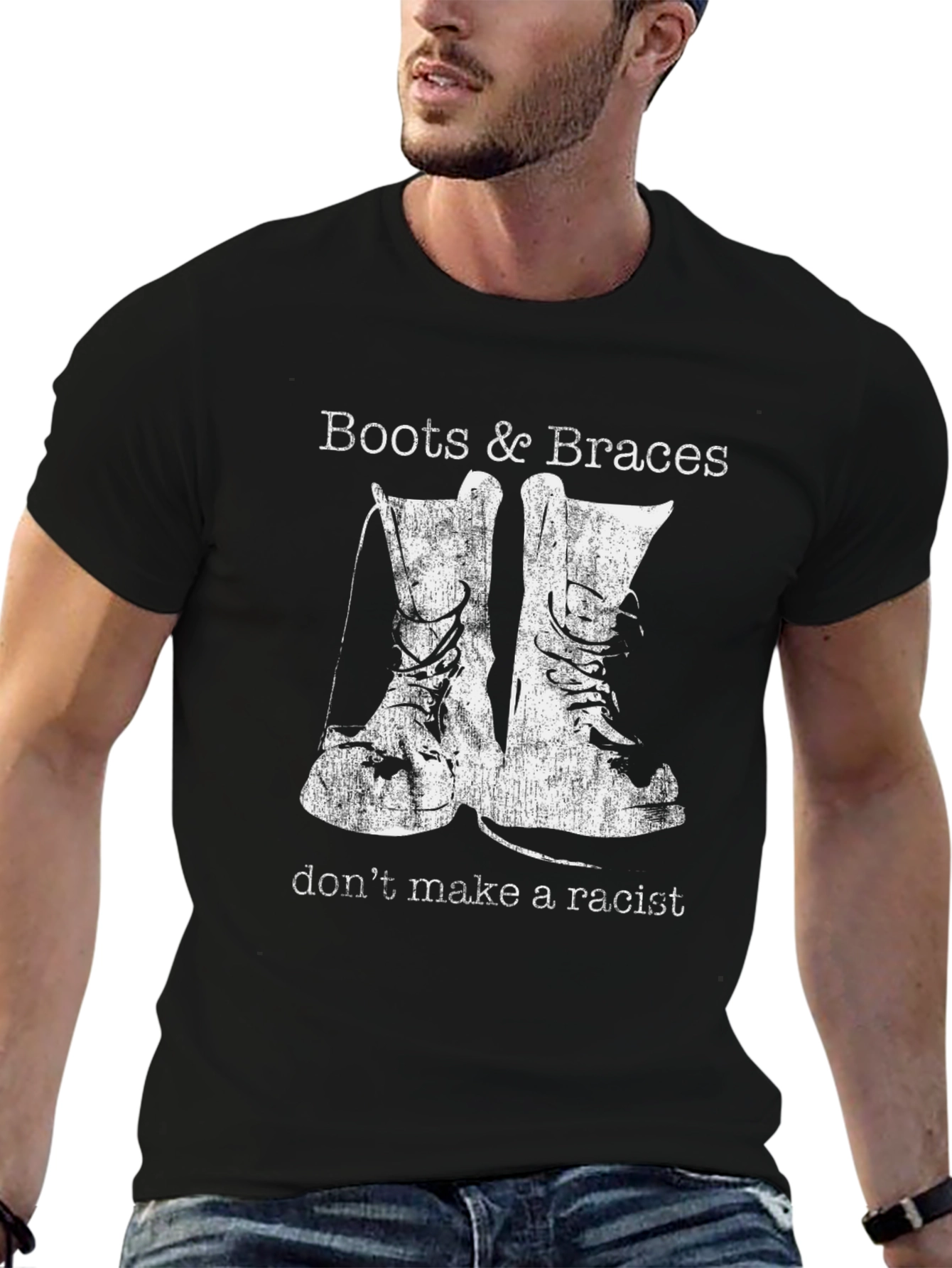Boots & Braces T-Shirt - Anti-Racist Statement Tee