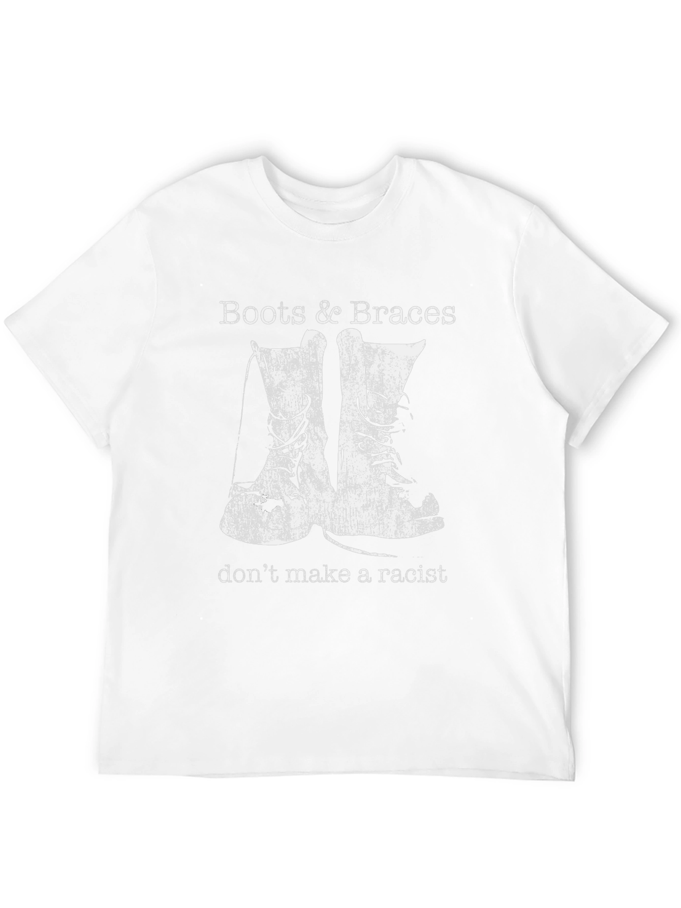 Boots & Braces T-Shirt - Anti-Racist Statement Tee