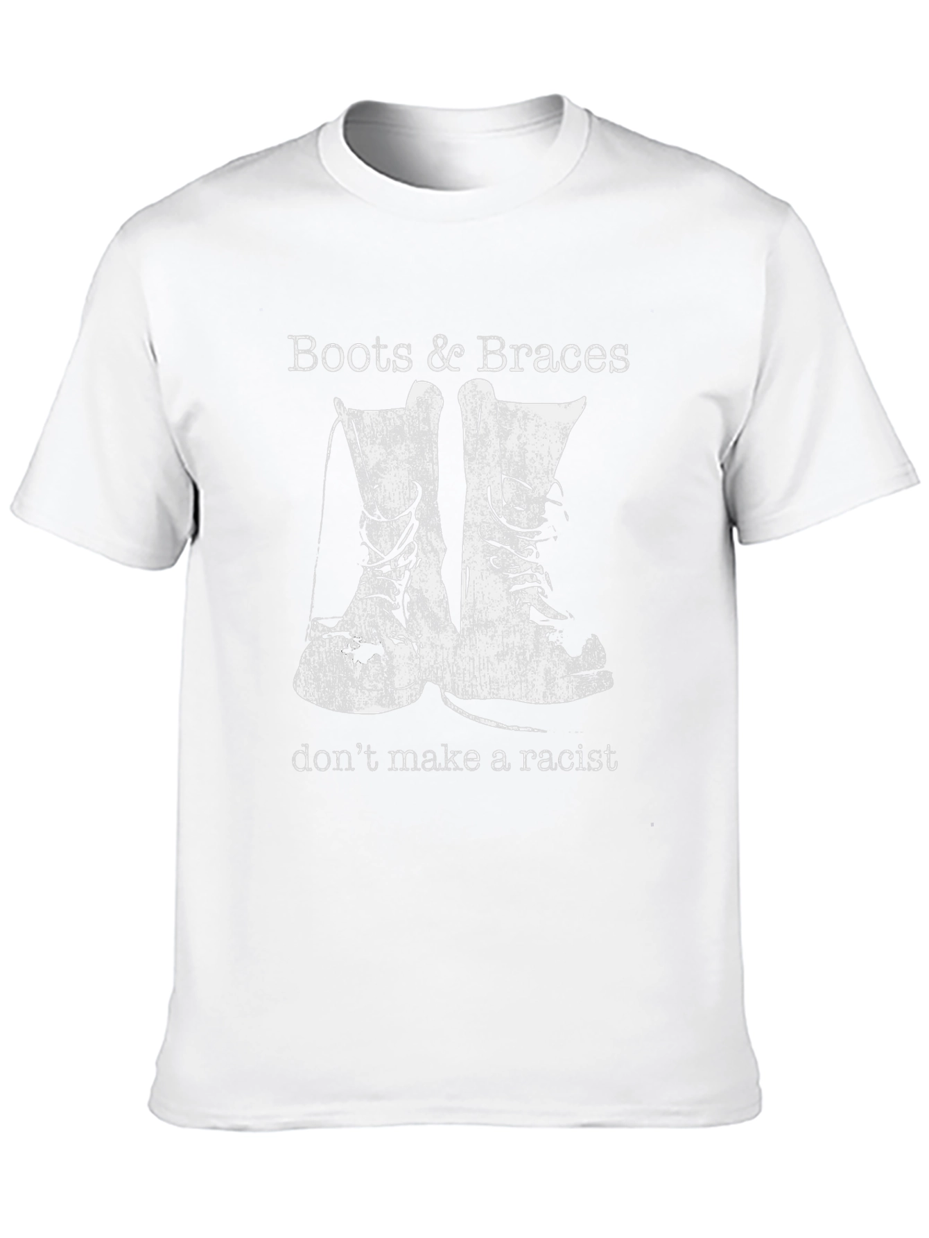 Boots & Braces T-Shirt - Anti-Racist Statement Tee