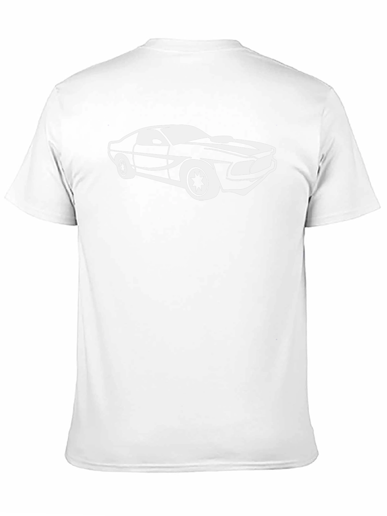 Classic Car Graphic Tee - Black Cotton