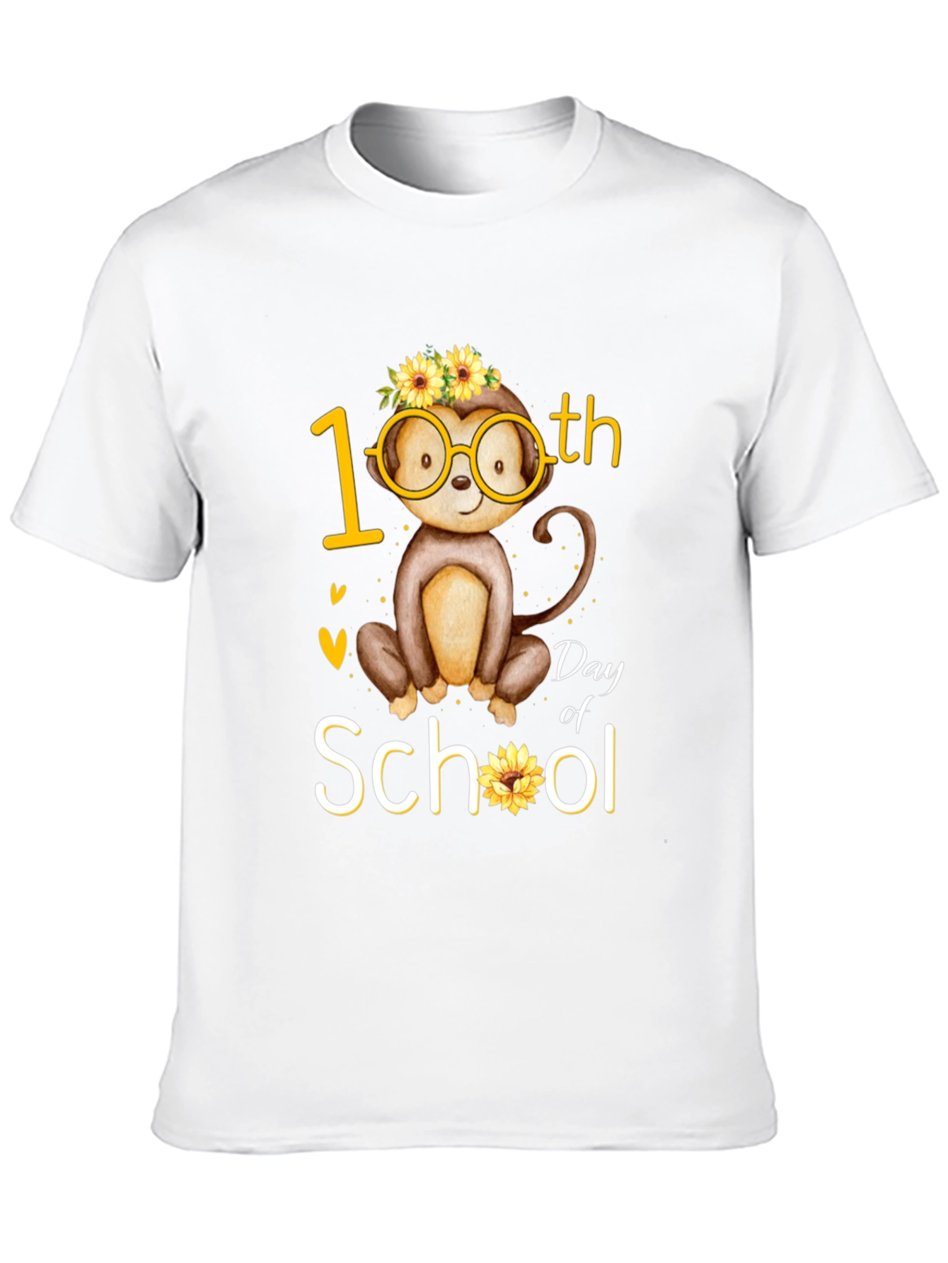 100th Day of School Monkey T-Shirt