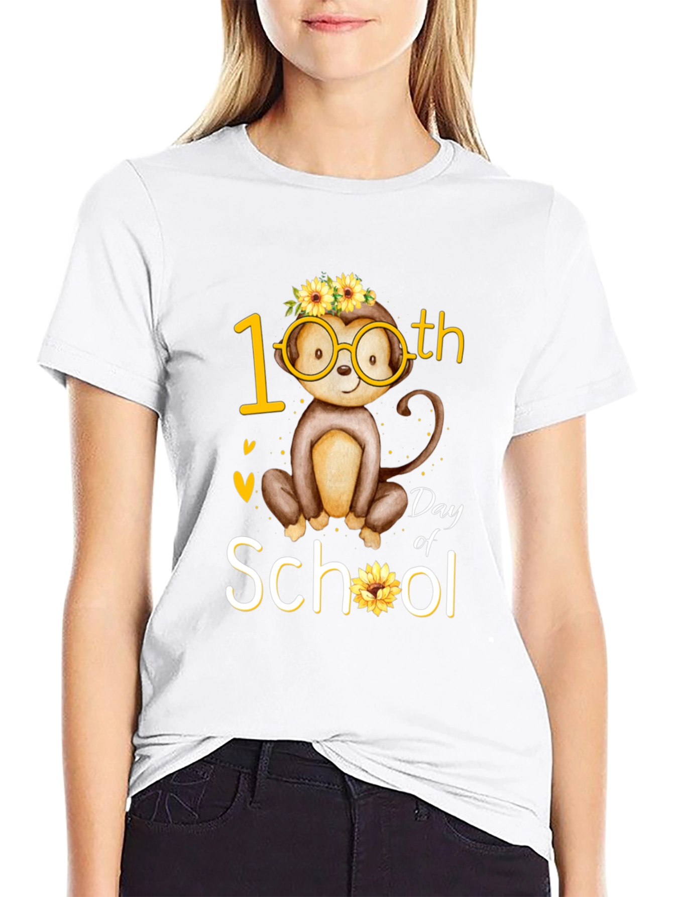 100th Day of School Monkey T-Shirt