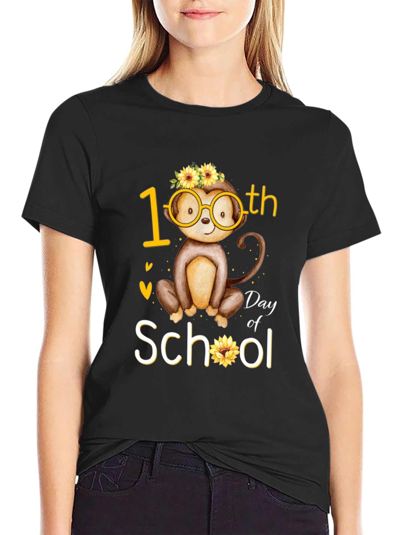 100th Day of School Monkey T-Shirt