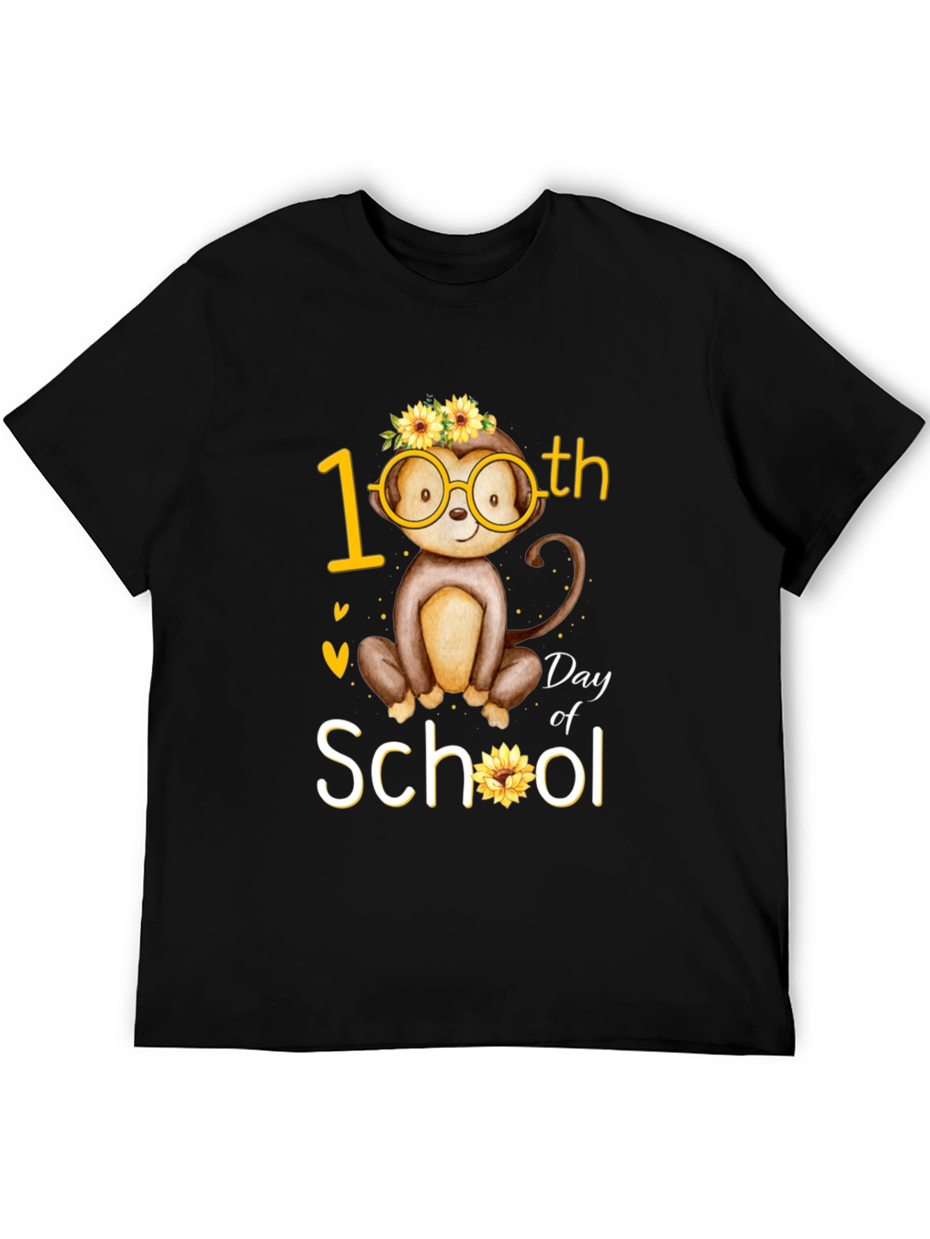 100th Day of School Monkey T-Shirt