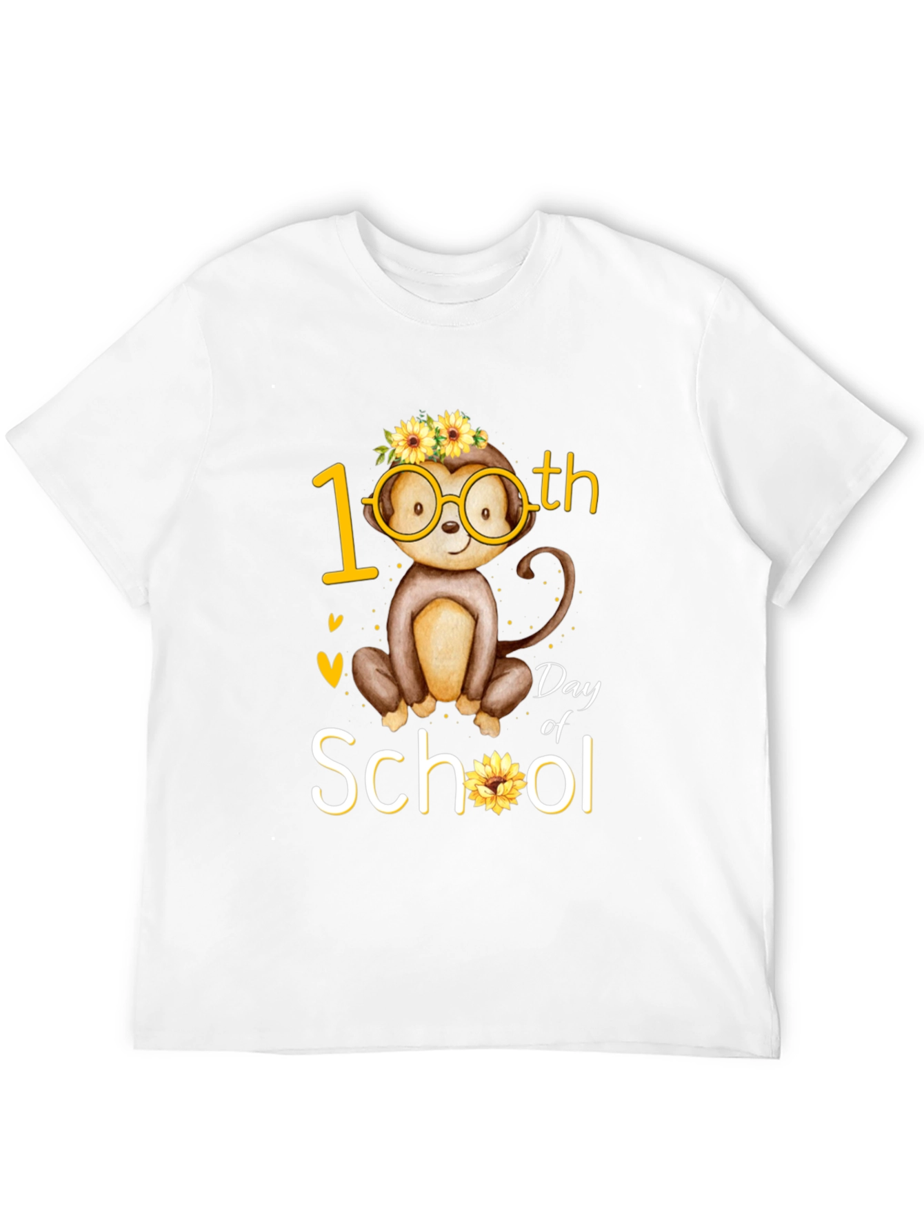 100th Day of School Monkey T-Shirt