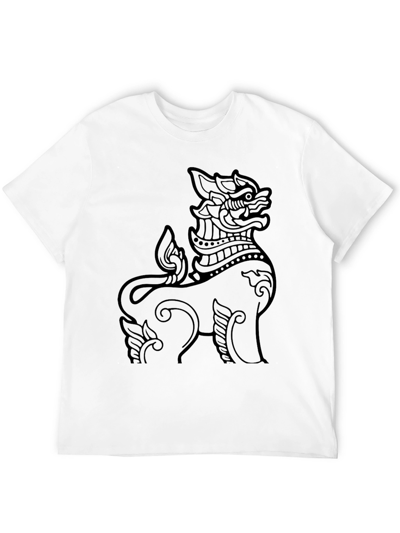 Thai Lion Graphic Tee - Mens Black T-Shirt