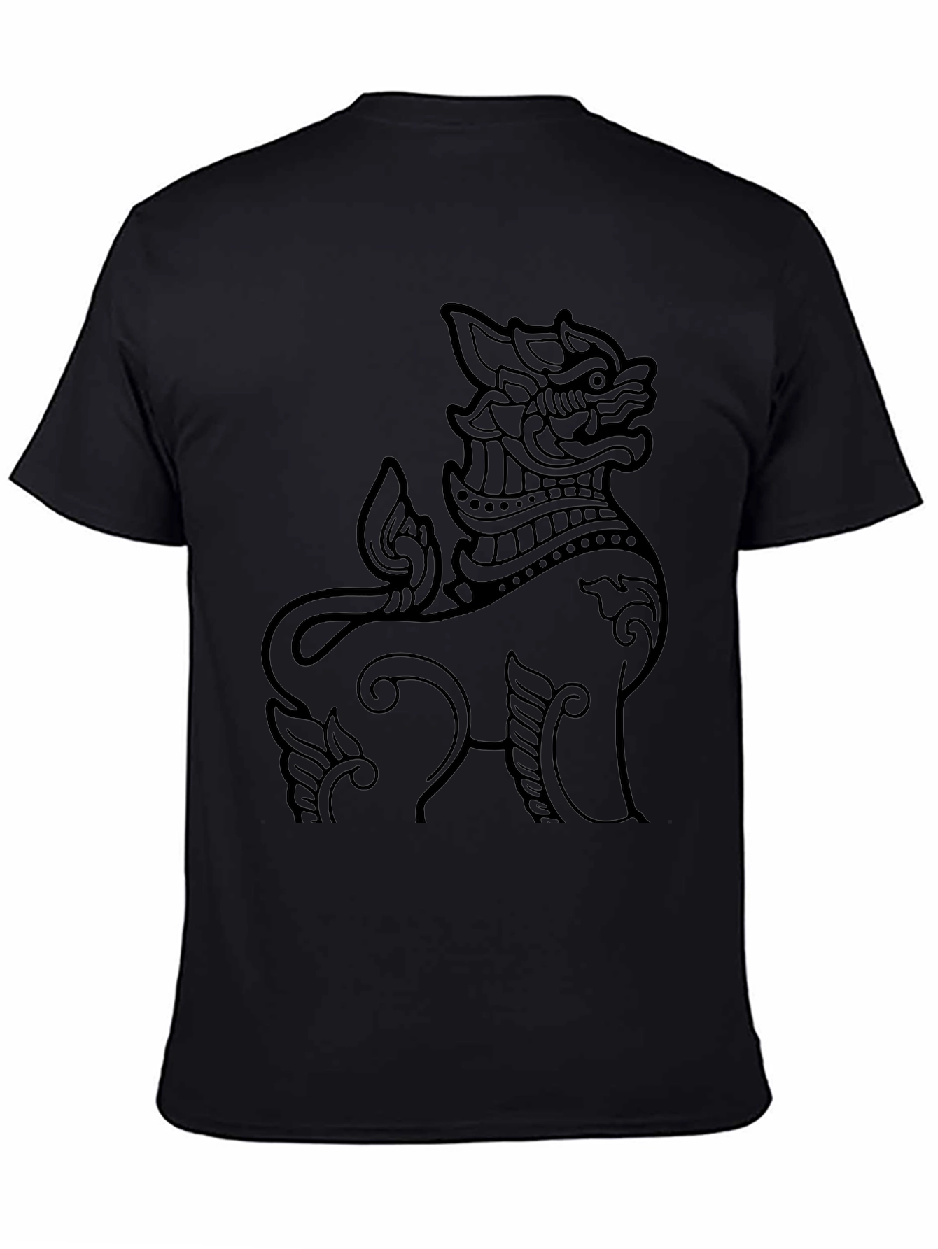Thai Lion Graphic Tee - Mens Black T-Shirt