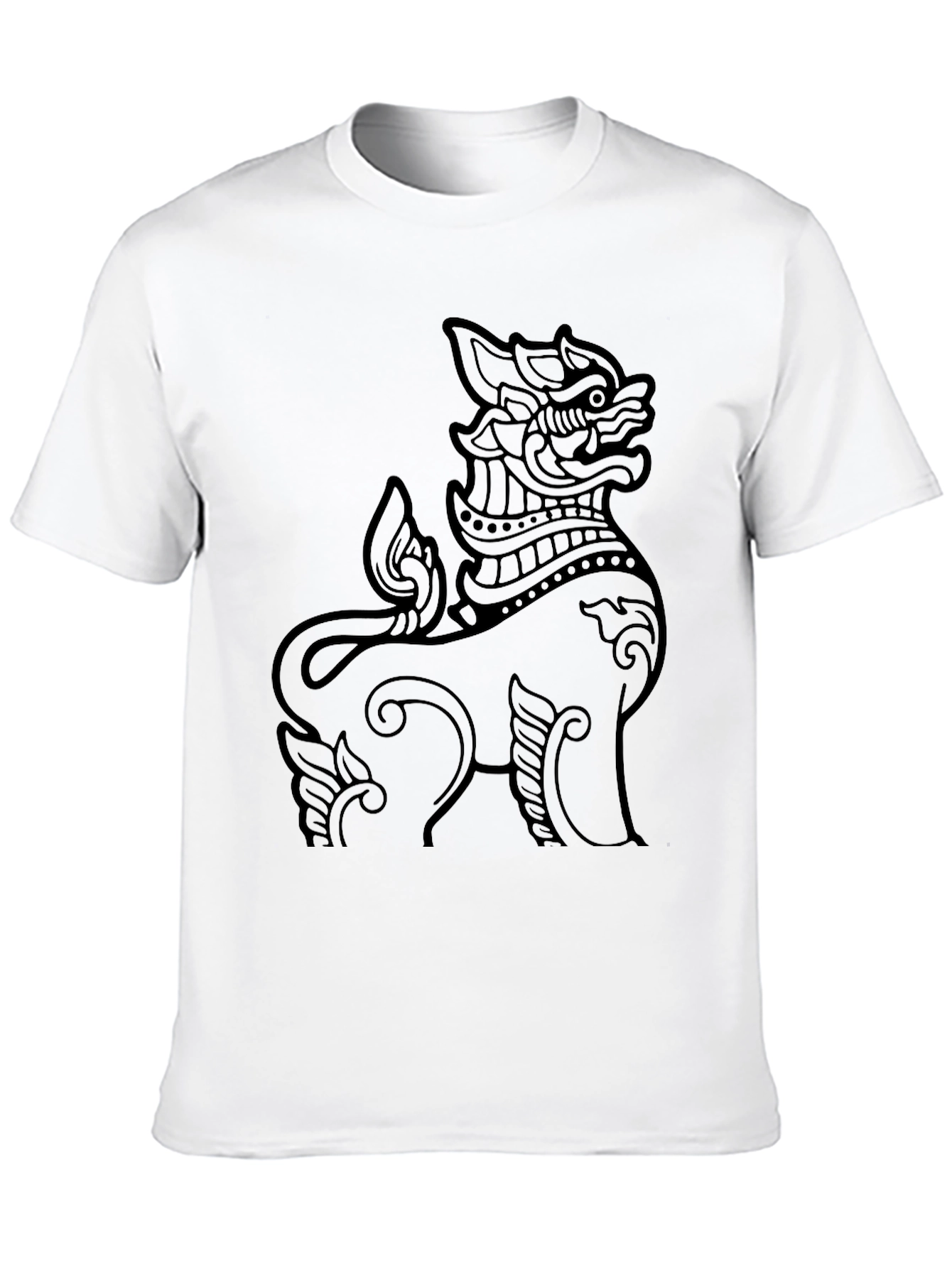 Thai Lion Graphic Tee - Mens Black T-Shirt