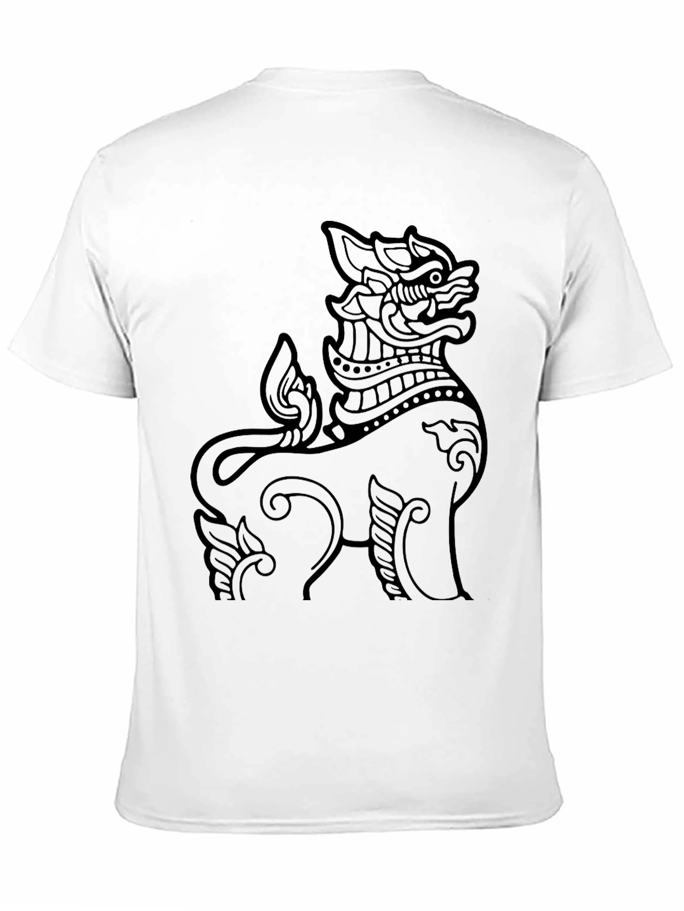 Thai Lion Graphic Tee - Mens Black T-Shirt