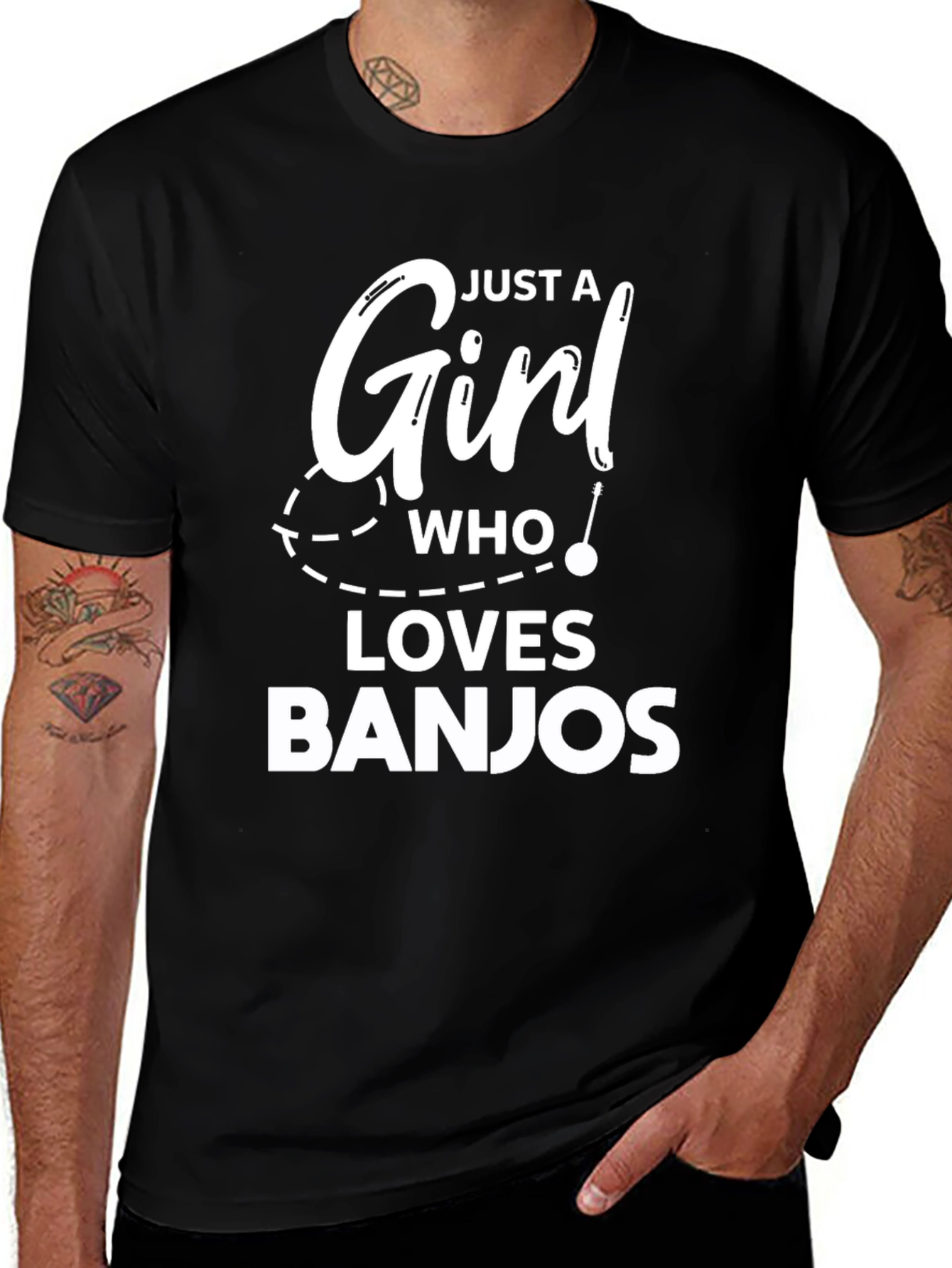Just A Girl Who Loves Banjos T-Shirt