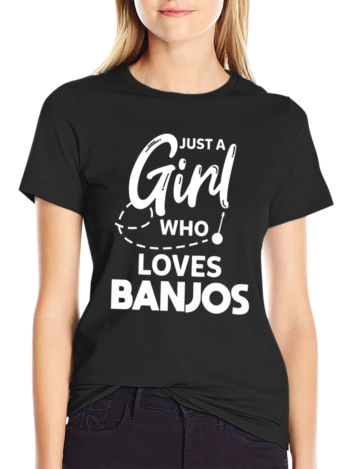 Just A Girl Who Loves Banjos T-Shirt