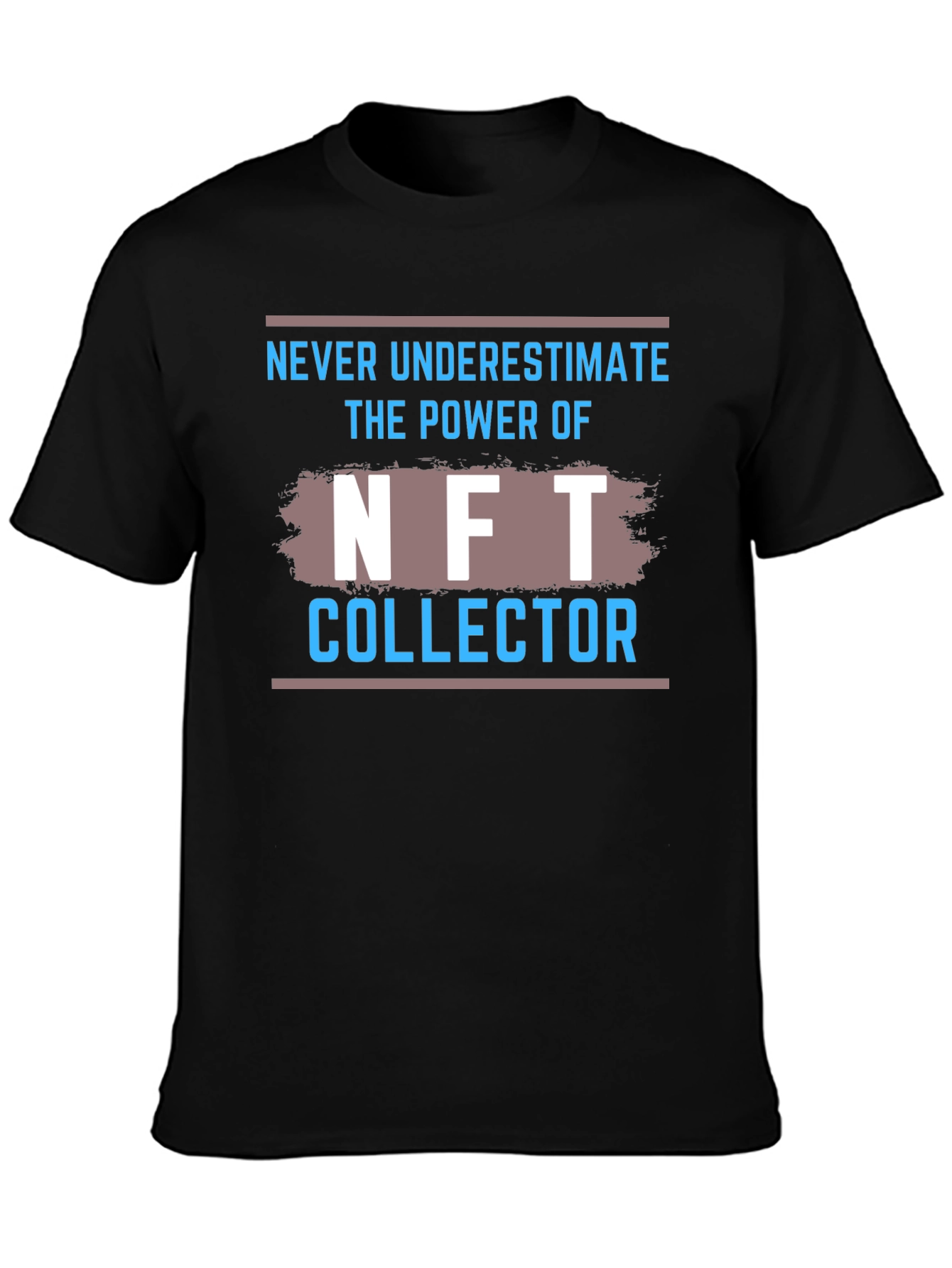 NFT Collector Graphic Tee - Black Cotton T-Shirt