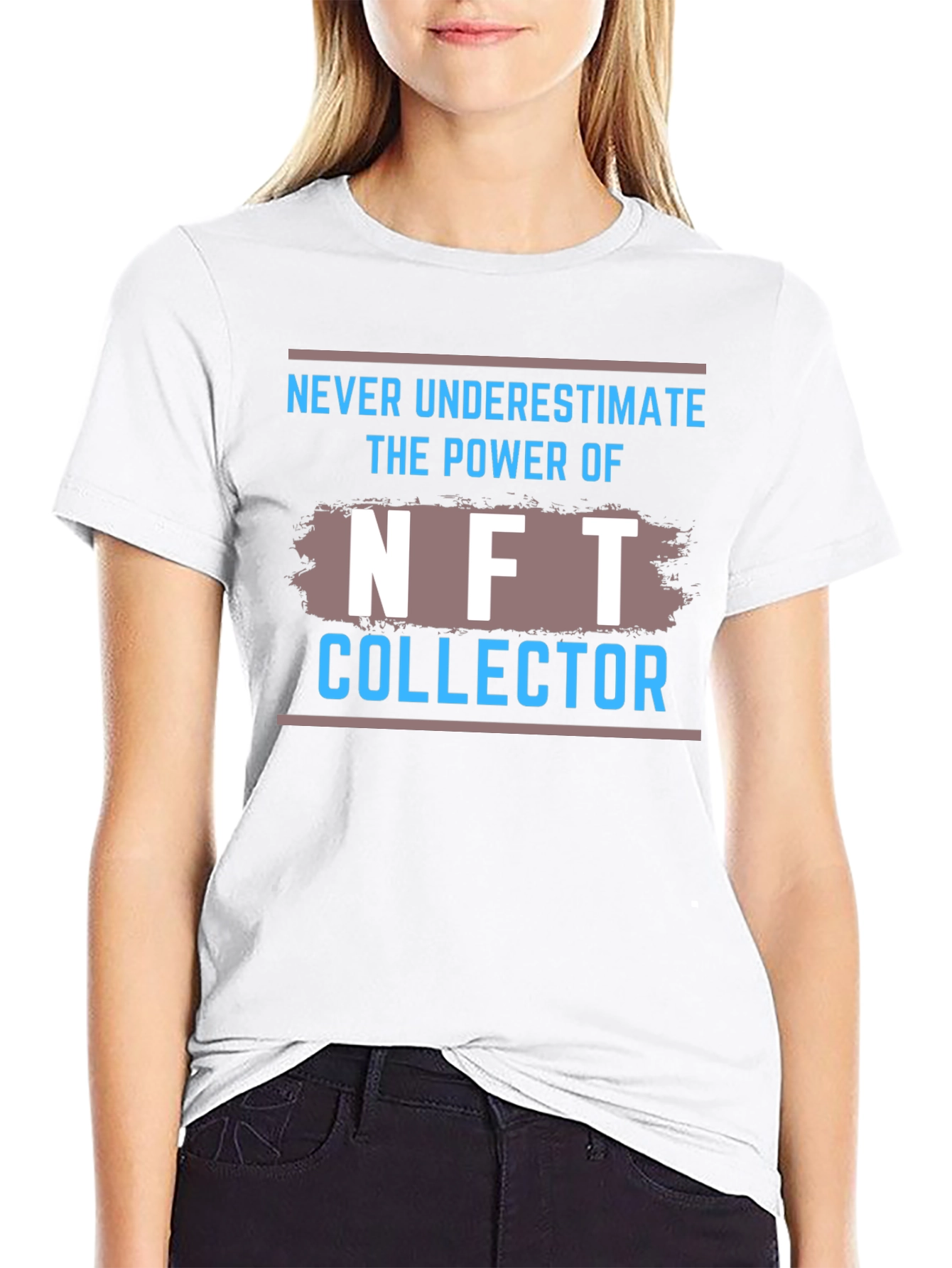 NFT Collector Graphic Tee - Black Cotton T-Shirt