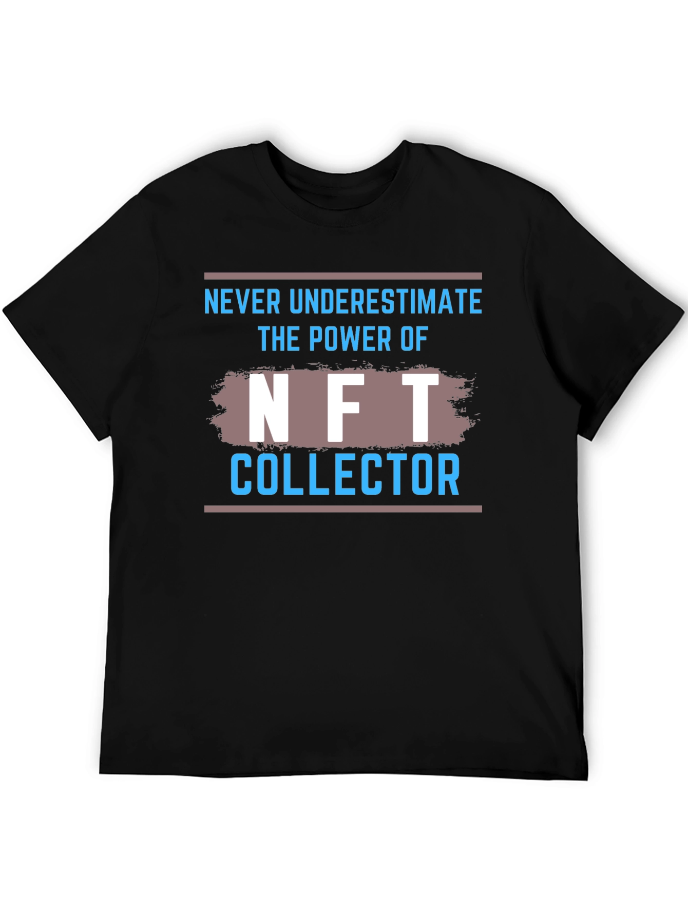 NFT Collector Graphic Tee - Black Cotton T-Shirt