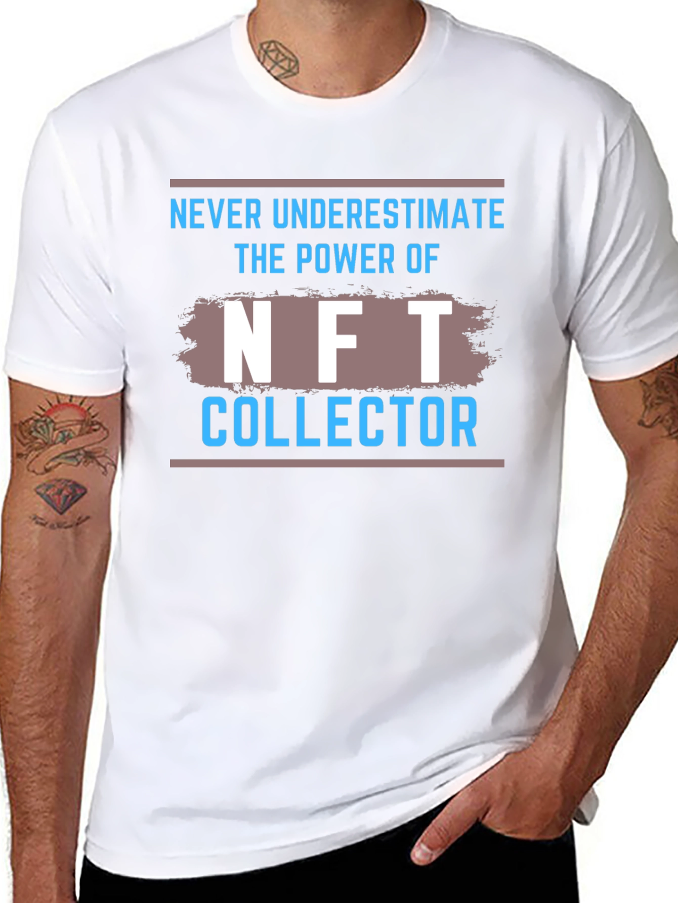 NFT Collector Graphic Tee - Black Cotton T-Shirt