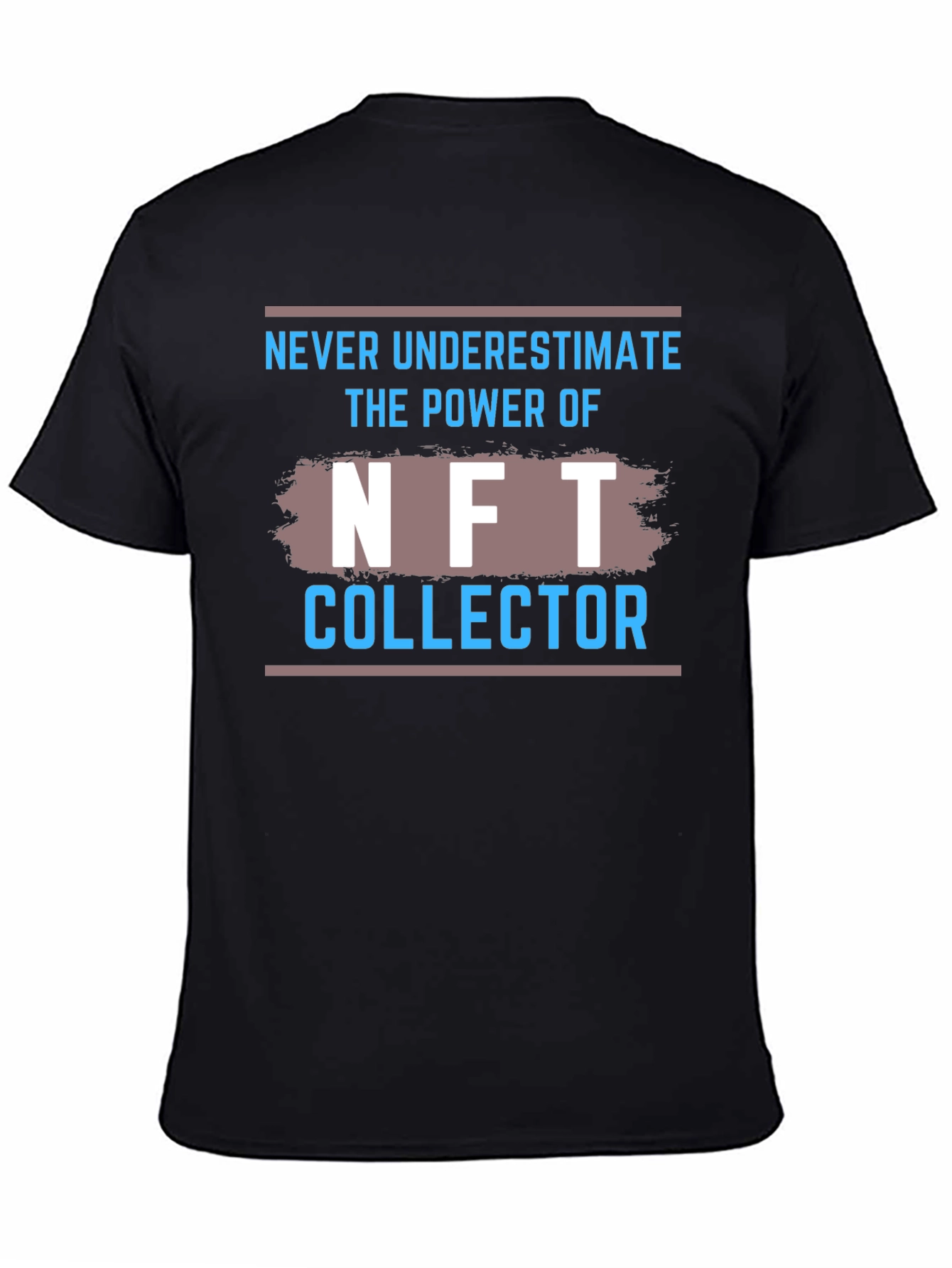 NFT Collector Graphic Tee - Black Cotton T-Shirt