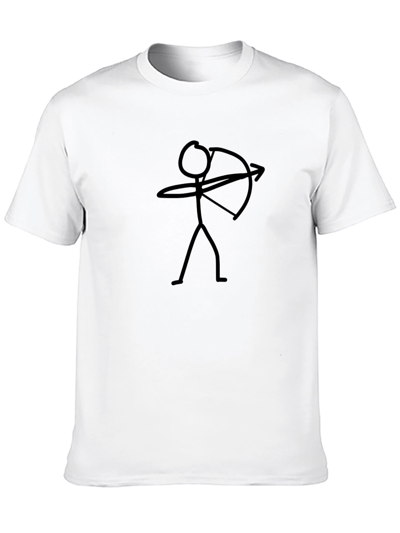 Archer Stick Figure Graphic Tee - Black