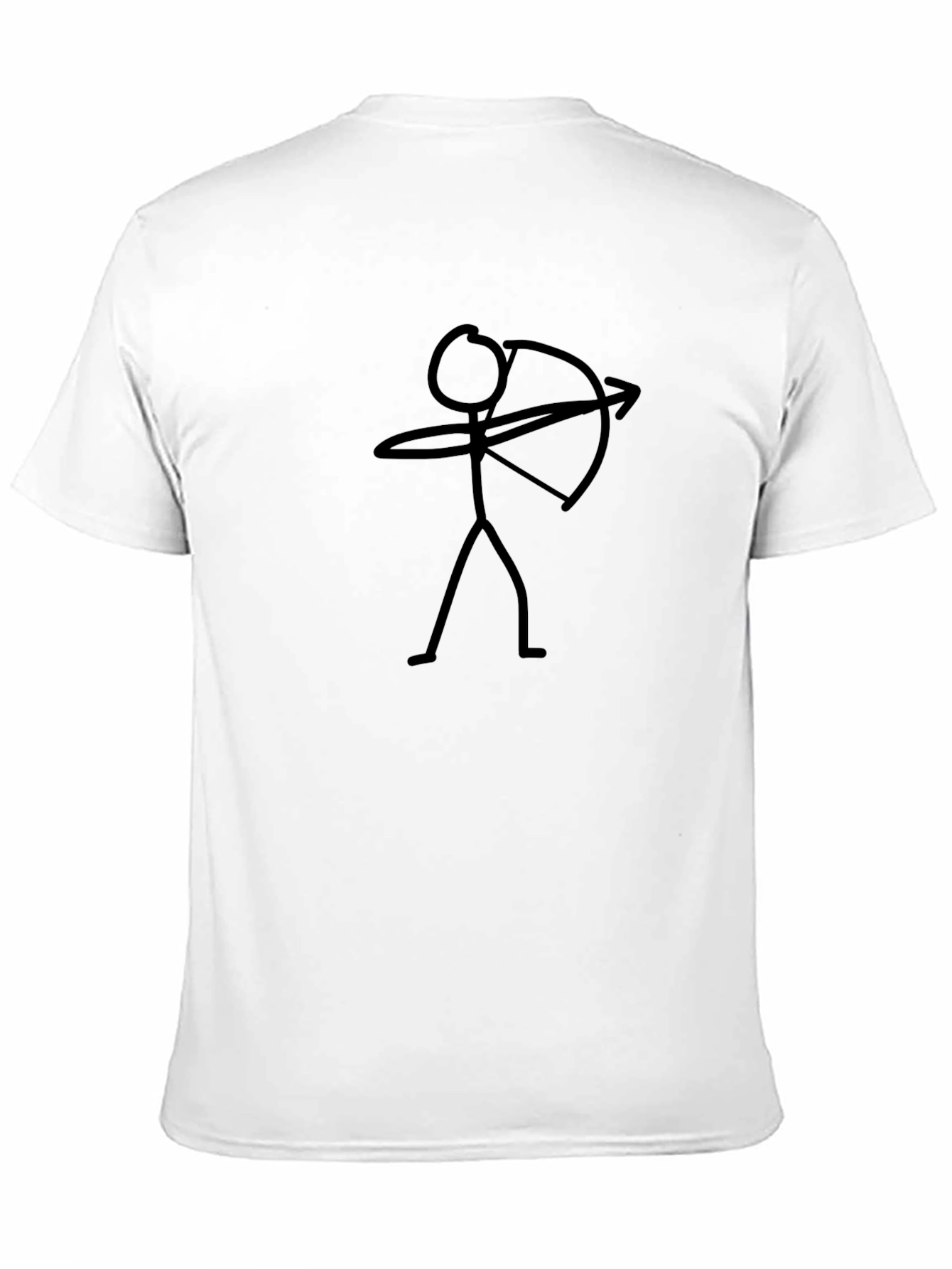 Archer Stick Figure Graphic Tee - Black