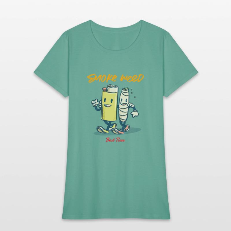 Cartoon art smoke weed