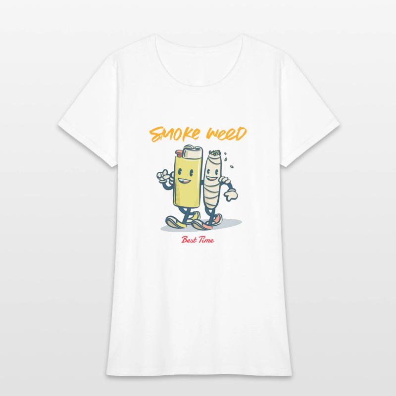 Cartoon art smoke weed