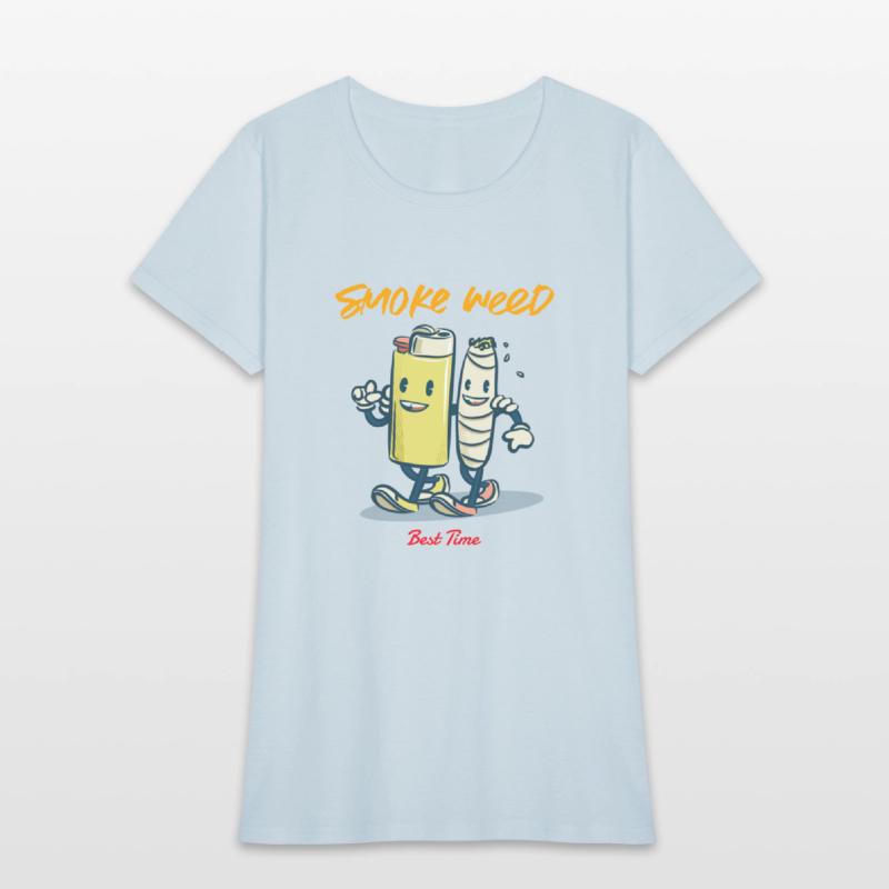 Cartoon art smoke weed