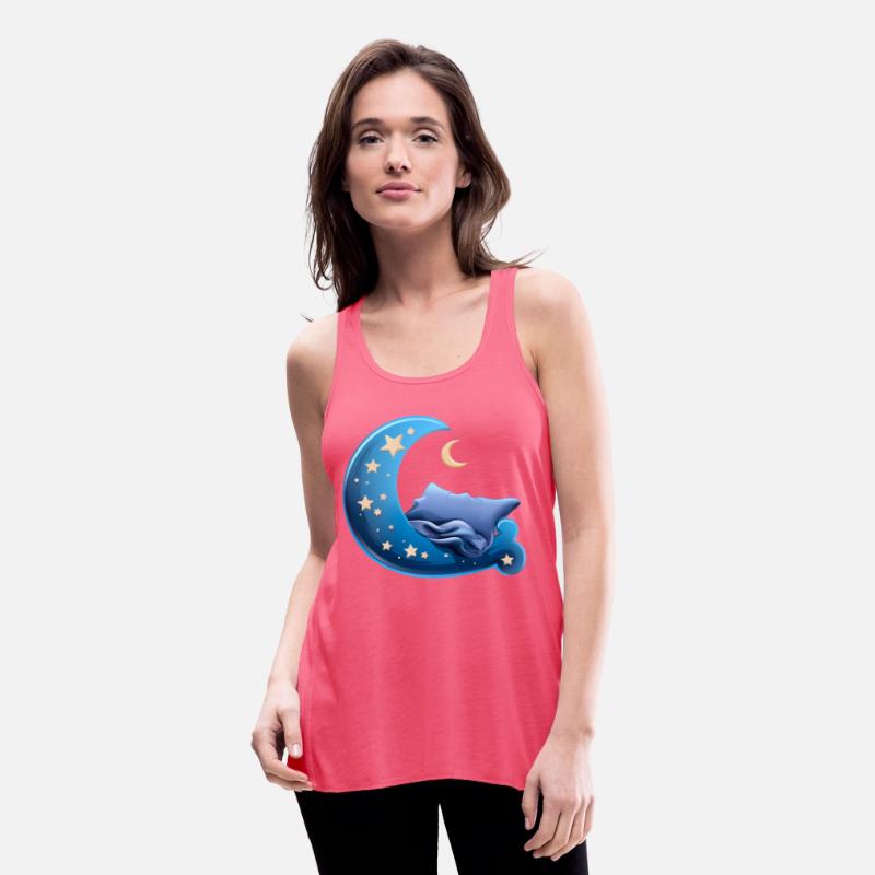 Cartoon Sleep Icon Moon and Bed for Sleep