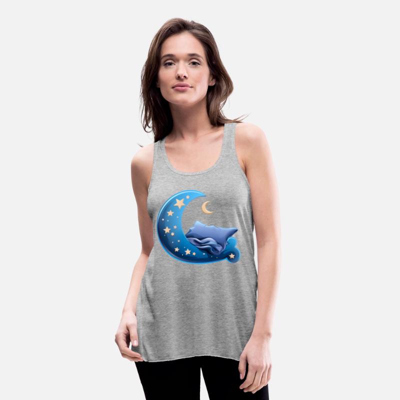 Cartoon Sleep Icon Moon and Bed for Sleep