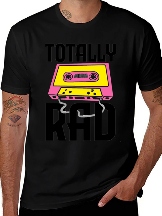 Totally Rad Cassette Tape Graphic T-Shirt