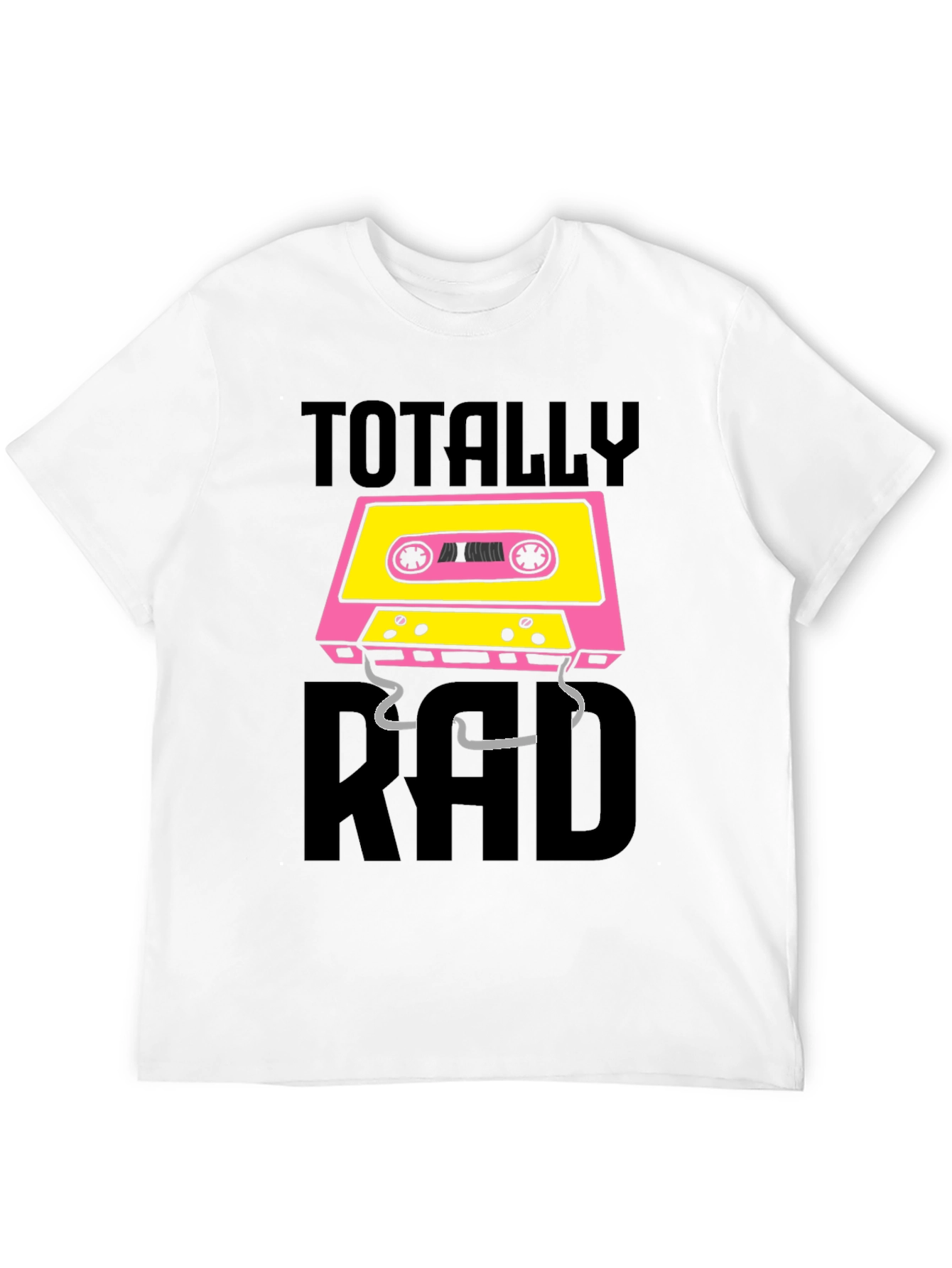 Totally Rad Cassette Tape Graphic T-Shirt