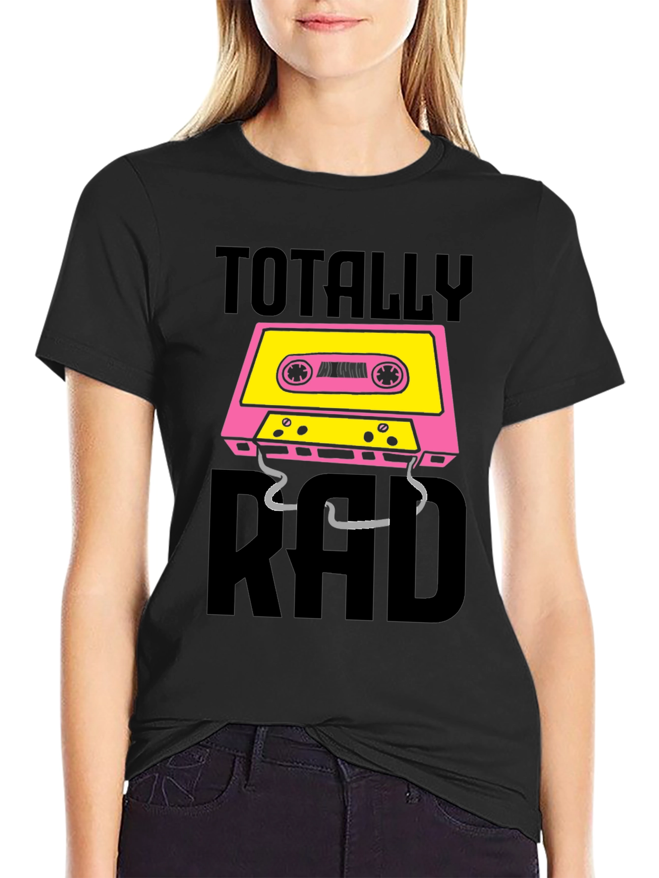 Totally Rad Cassette Tape Graphic T-Shirt