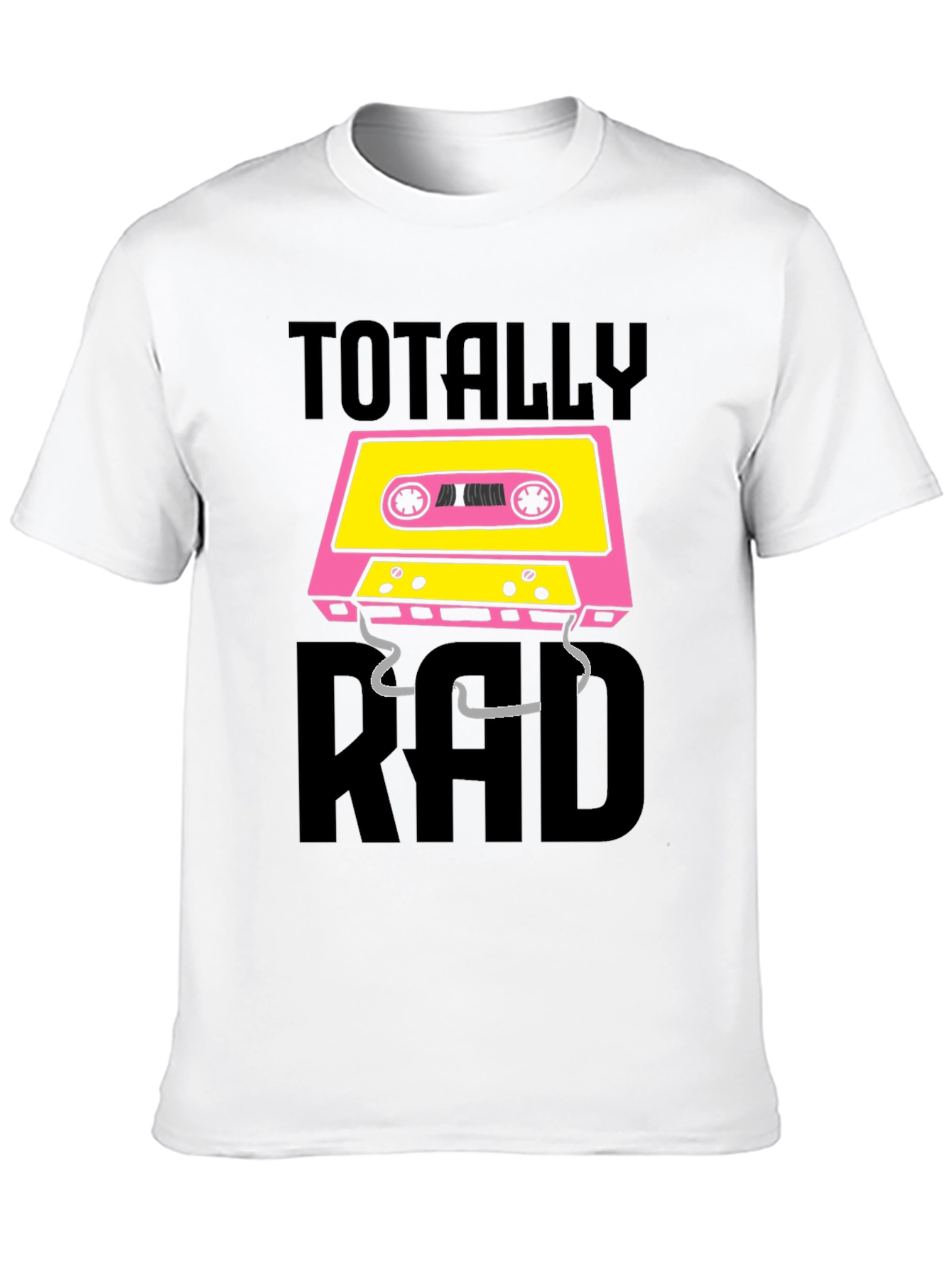 Totally Rad Cassette Tape Graphic T-Shirt