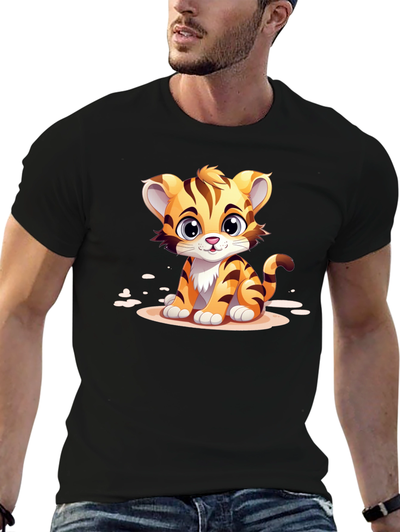 Cute Cartoon Tiger T-Shirt