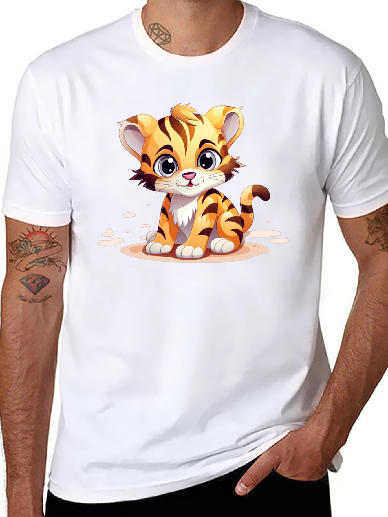 Cute Cartoon Tiger T-Shirt