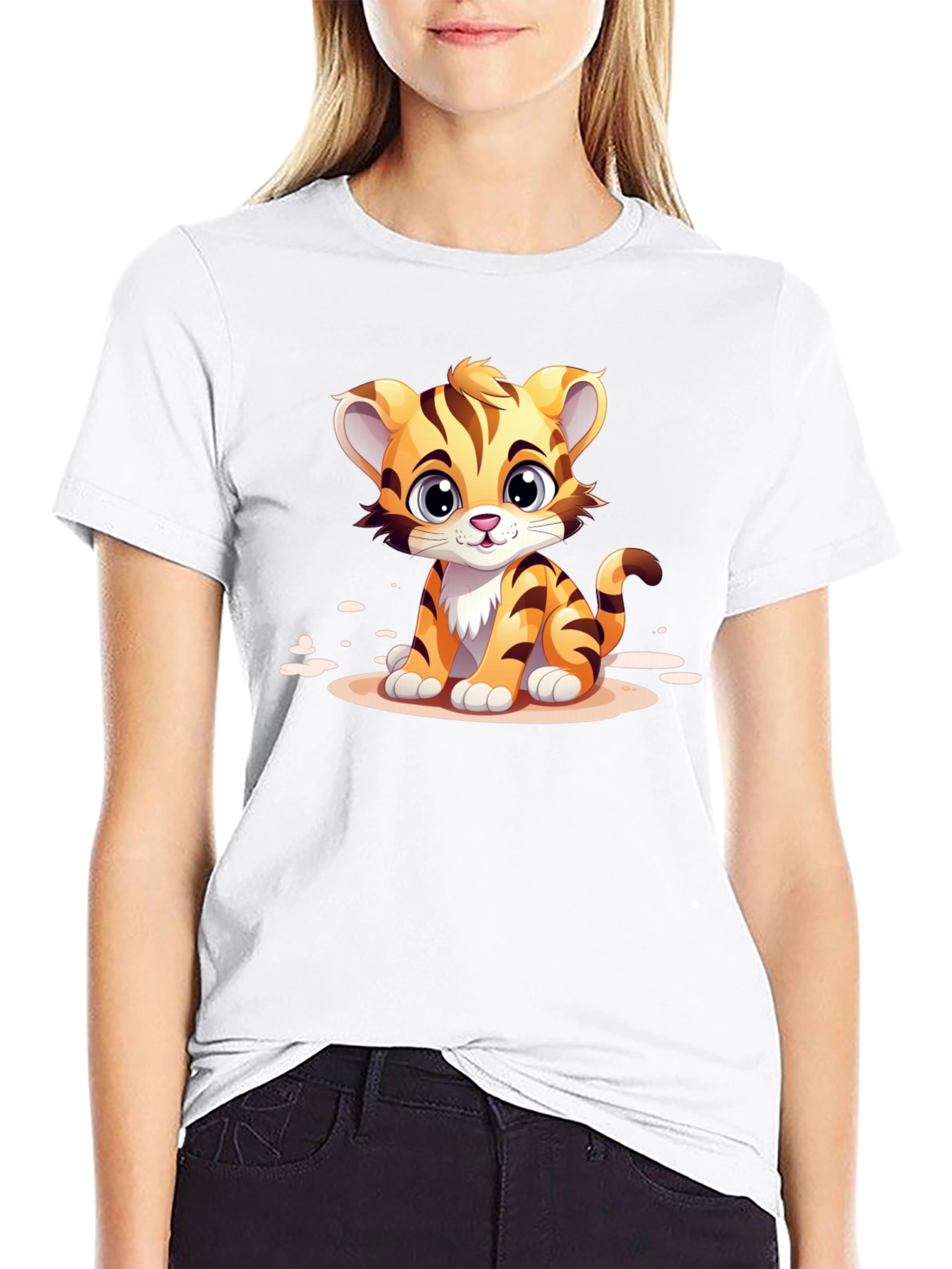 Cute Cartoon Tiger T-Shirt