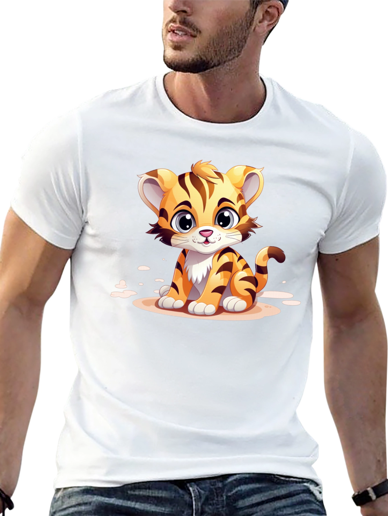 Cute Cartoon Tiger T-Shirt