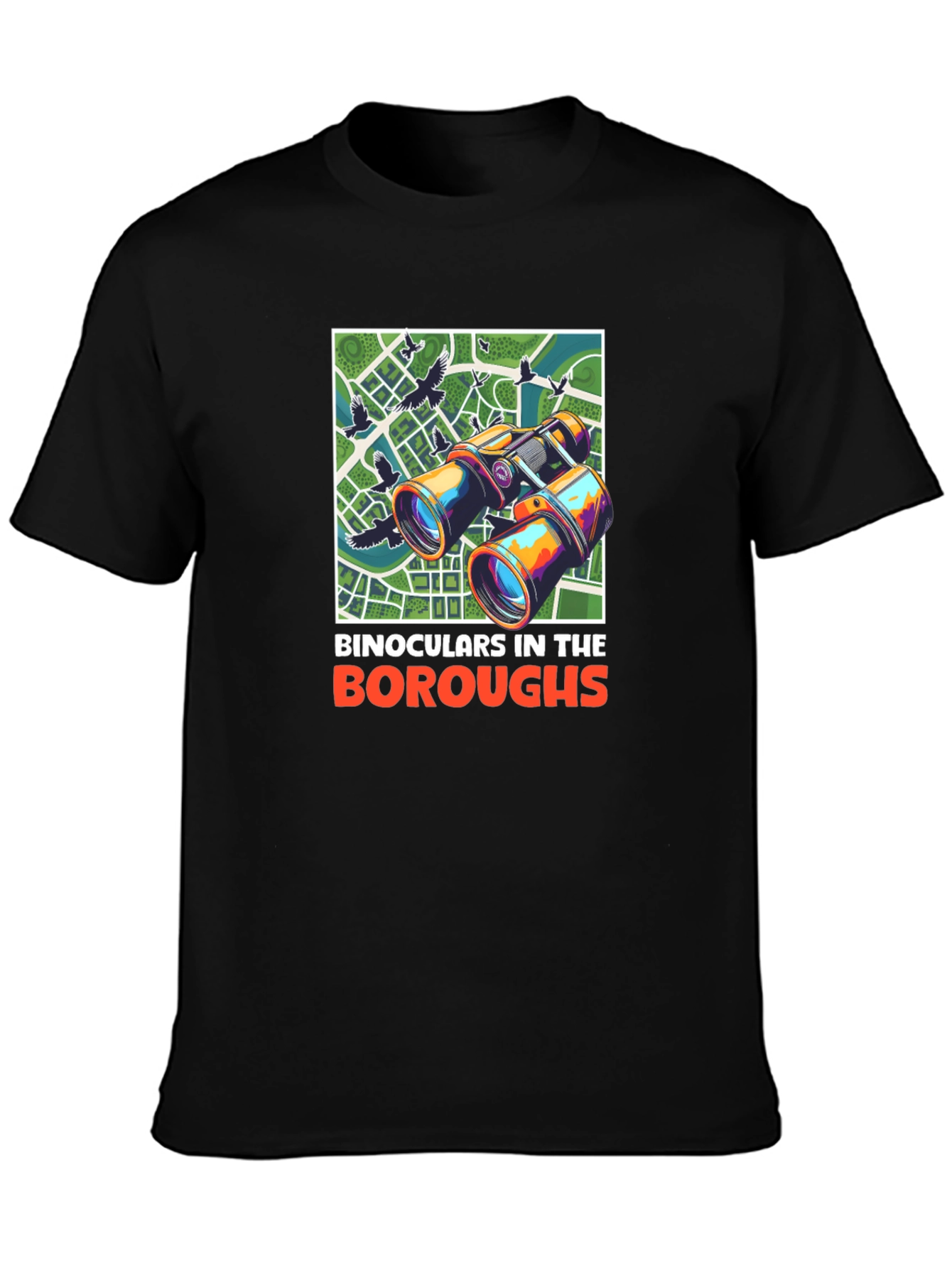 Binoculars in the Boroughs Graphic T-Shirt
