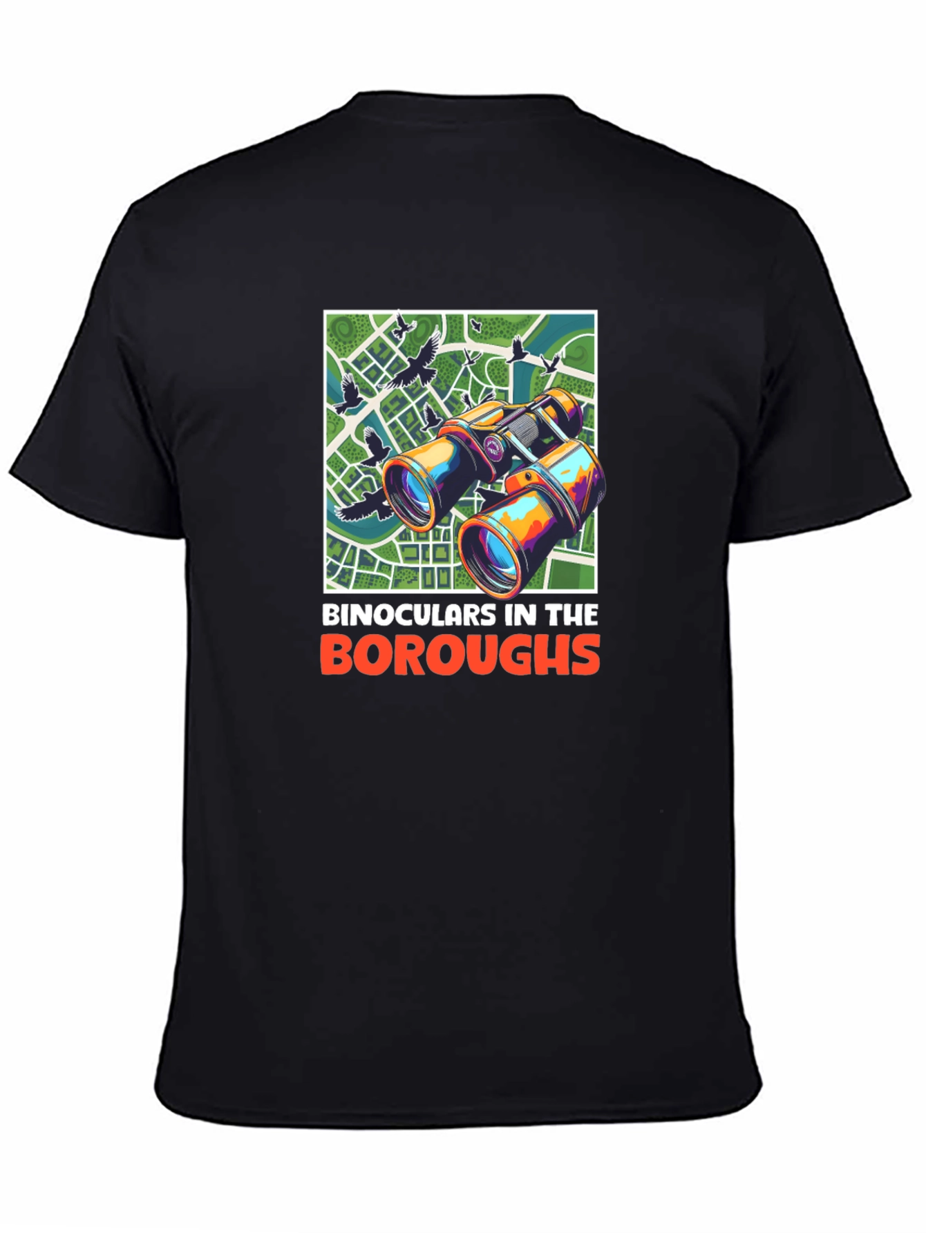 Binoculars in the Boroughs Graphic T-Shirt