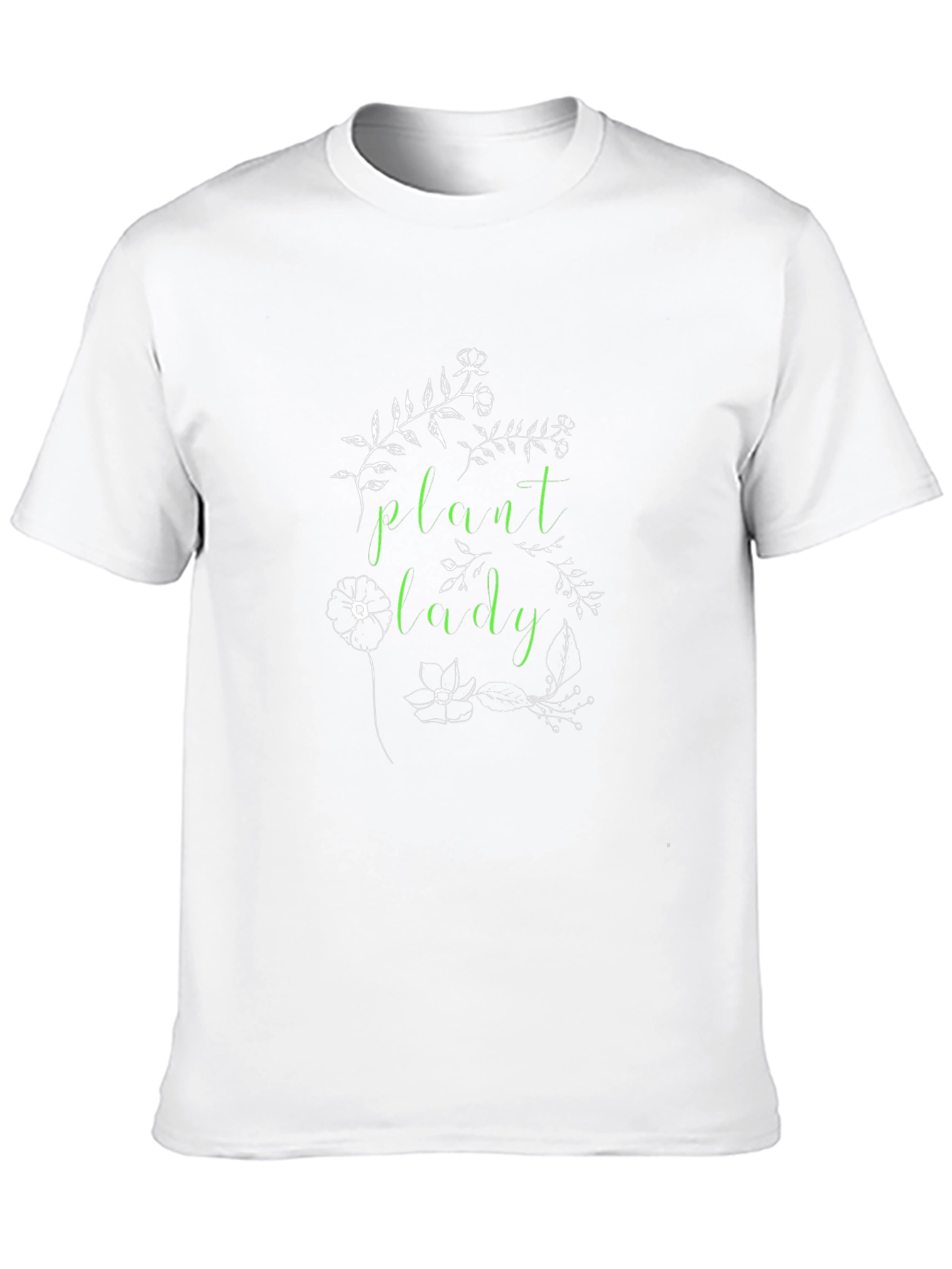 Plant Lady Graphic Tee - Black Cotton Blend