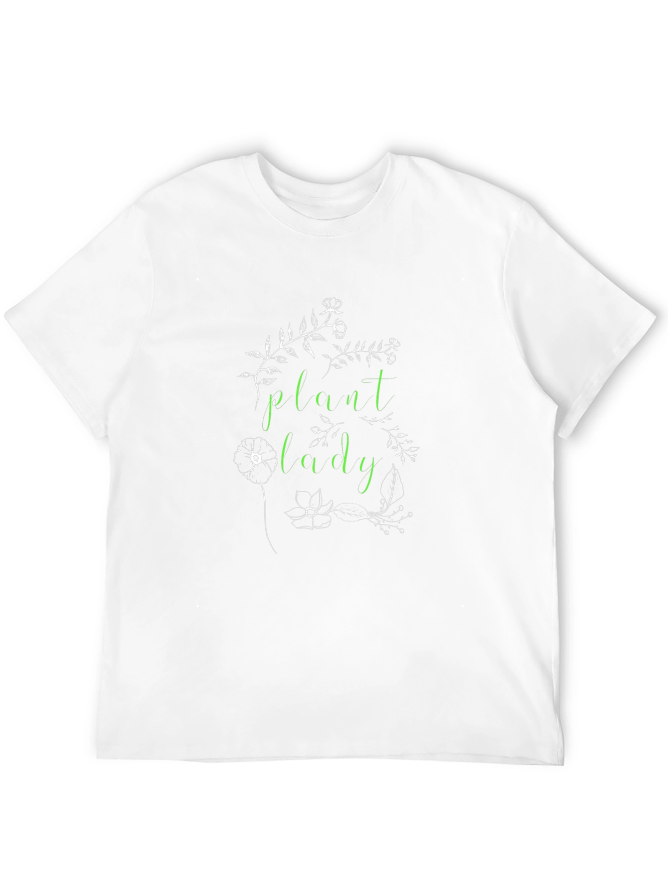 Plant Lady Graphic Tee - Black Cotton Blend
